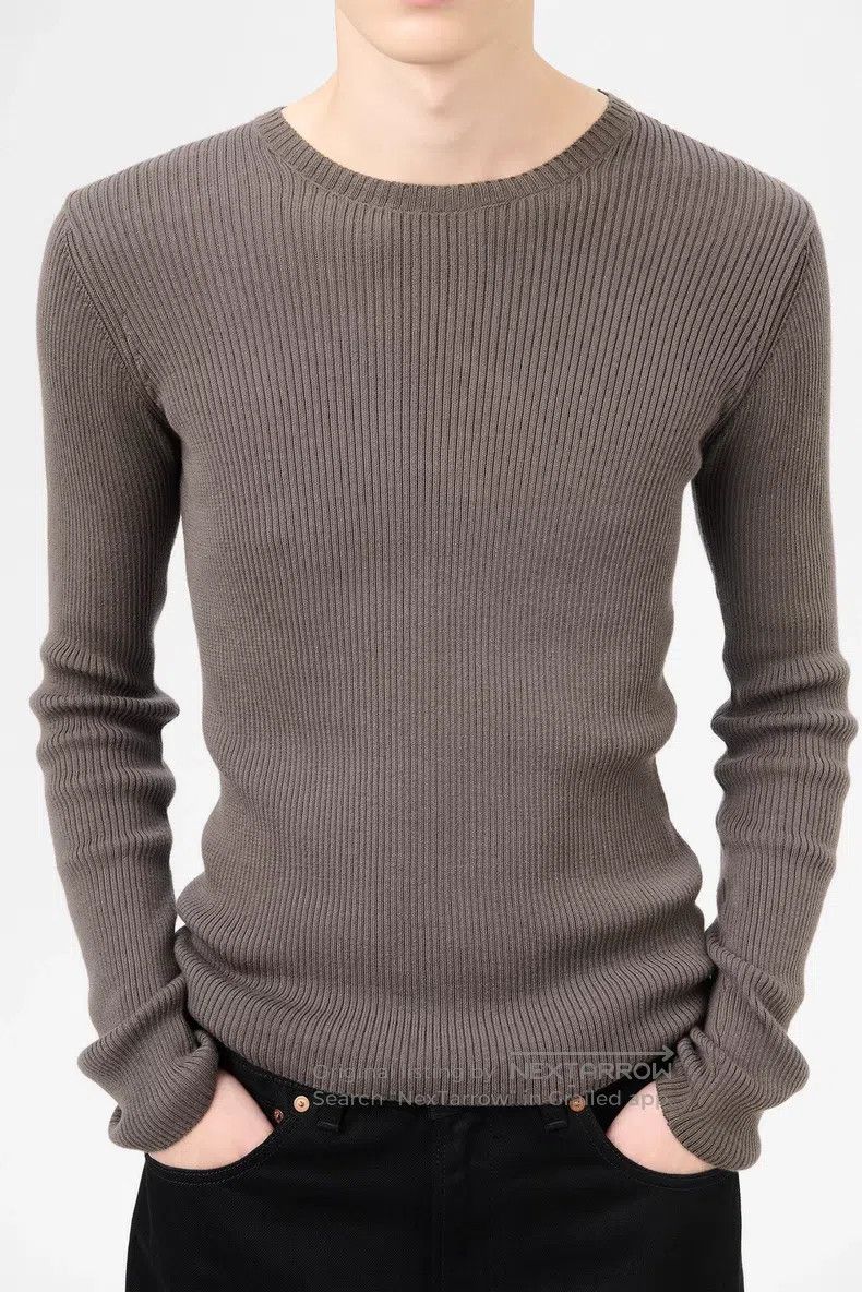 Our Legacy Our Legacy Gray round neck knit sweater Size L / US 10 / IT 46 - 7 Thumbnail