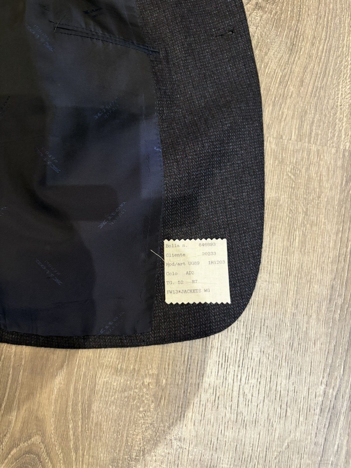Kiton Men’s Kiton Napoli Cashmere Navy Tweed New Sport Coat SZ 52 Size US L / EU 52-54 / 3 - 7 Thumbnail