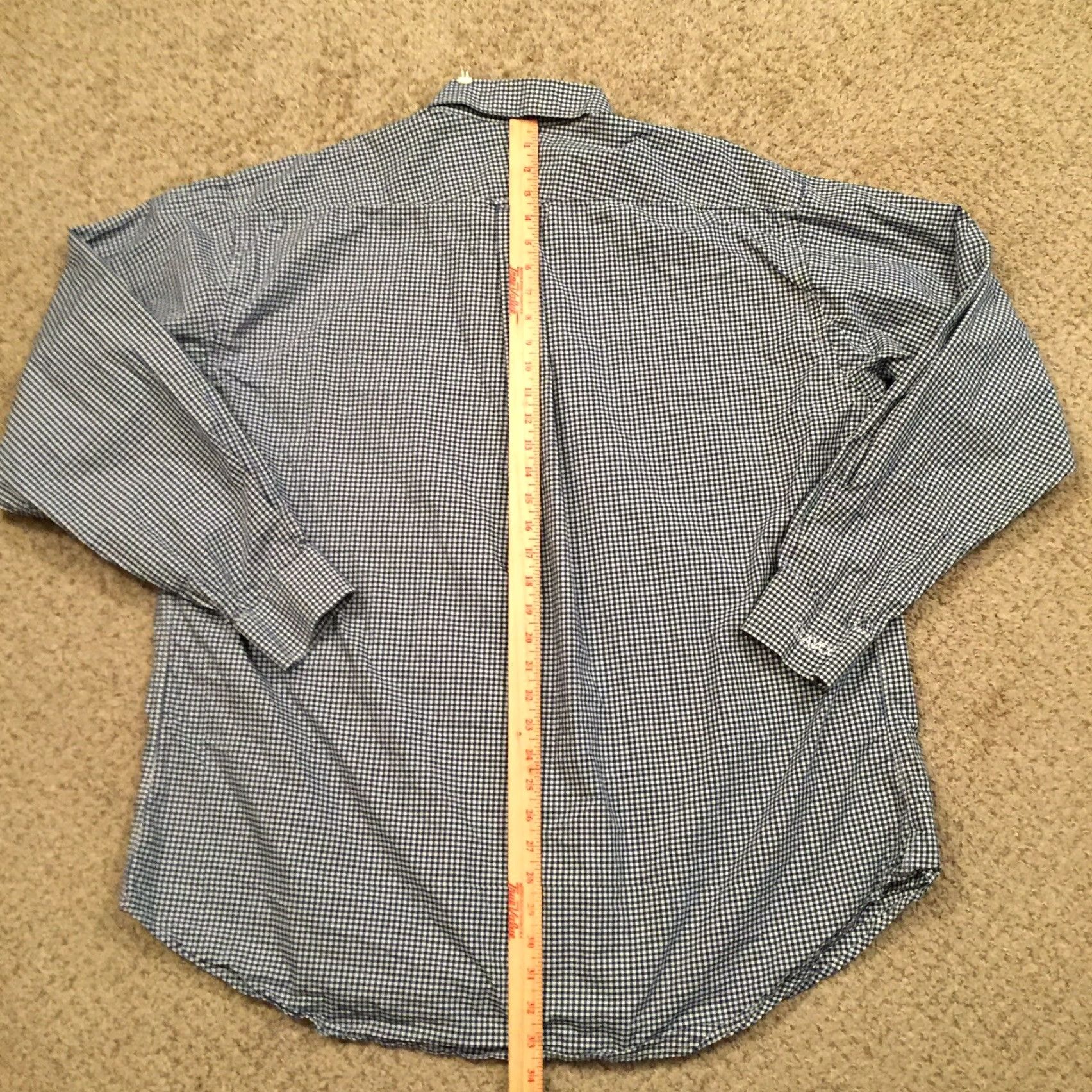 Vintage FA MacCluer Shirt Mens XXL Blue Plaid Long Sleeve Button Down Size US XXL / EU 58 / 5 - 6 Thumbnail