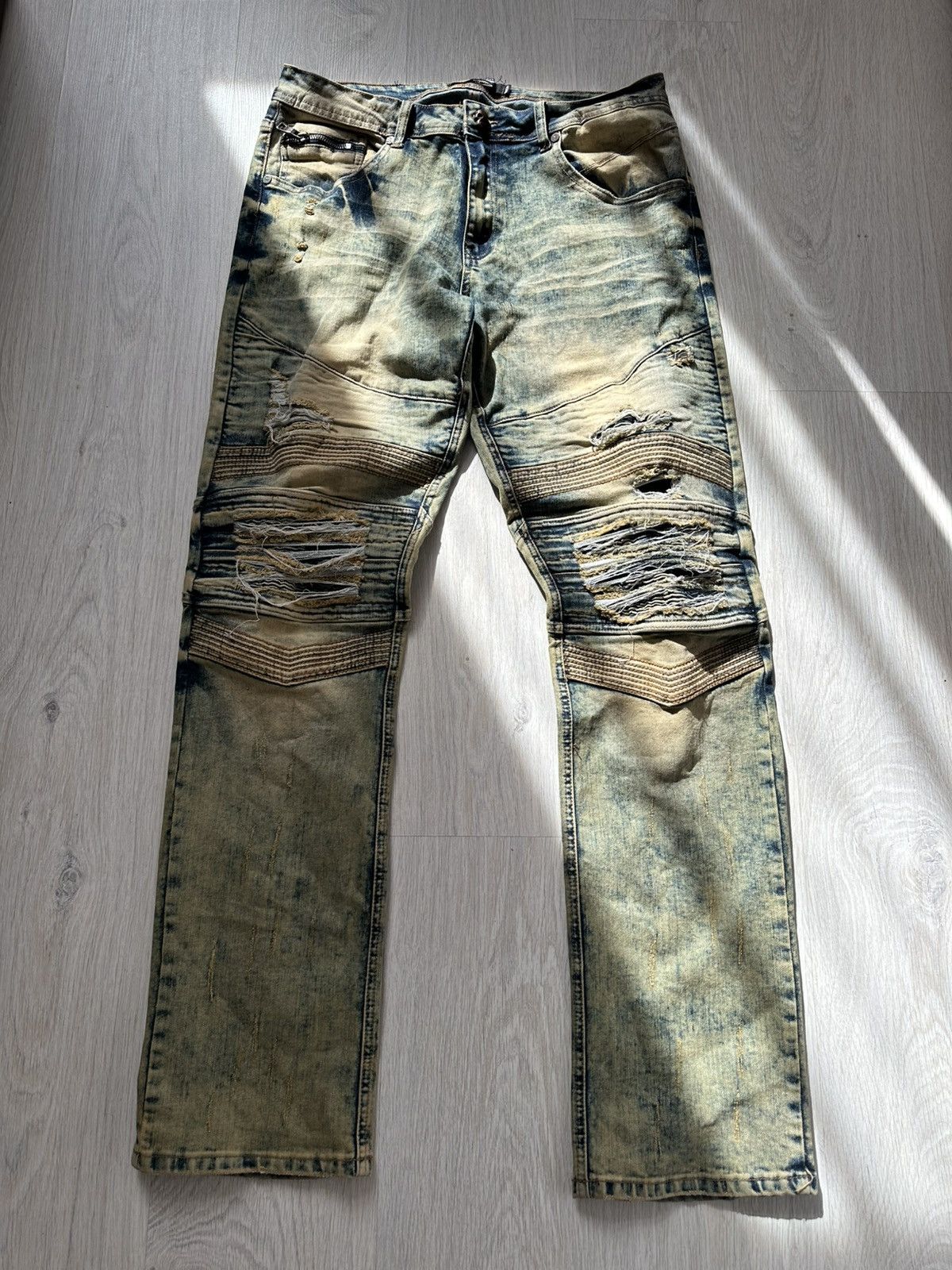 Y2K Vintage RockRebel Biker Japanese Jeans LGB style