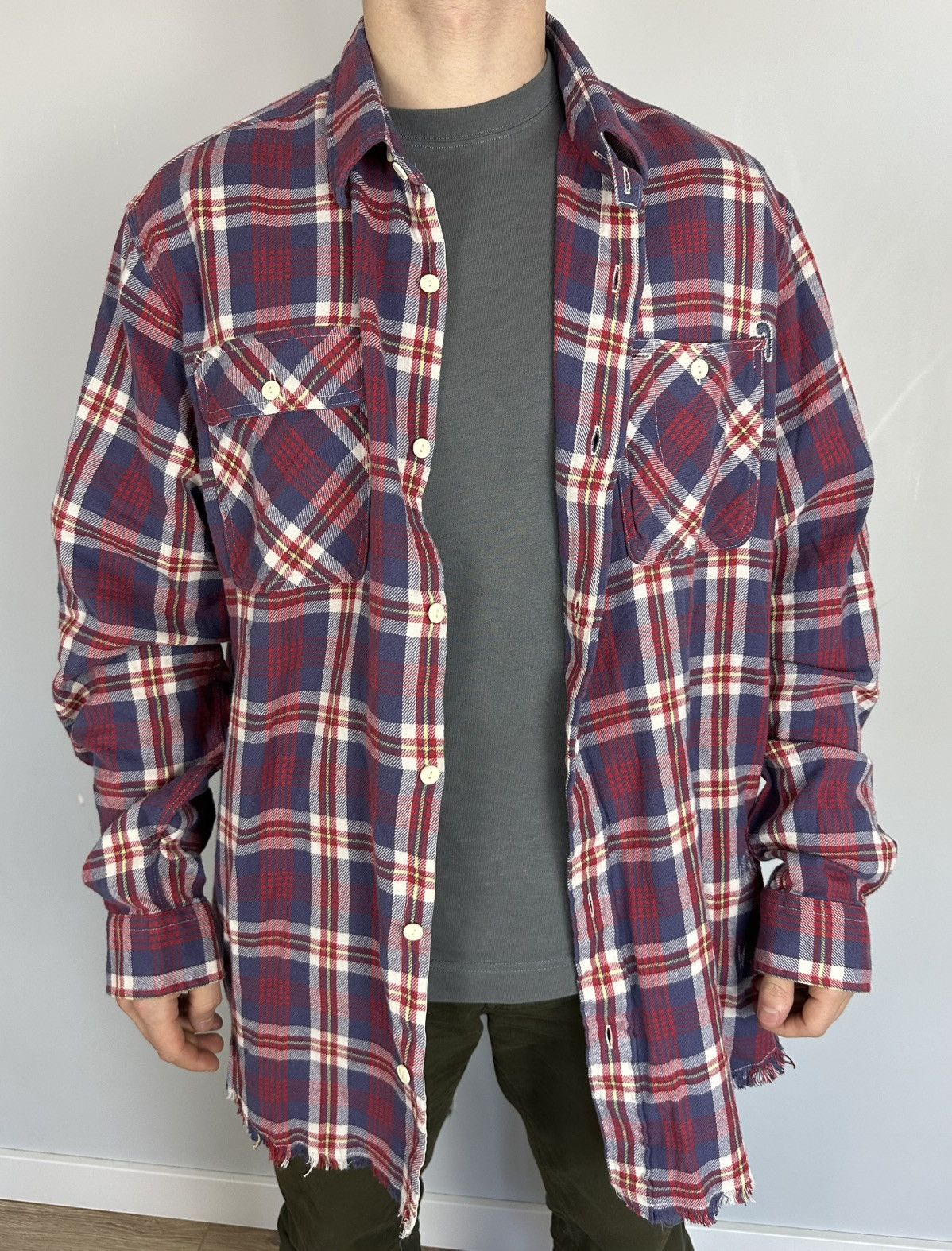 Polo Ralph Lauren Ralph Lauren Polo Country RL Distressed Flannel Shirt rare Size US XXL / EU 58 / 5 - 7 Thumbnail