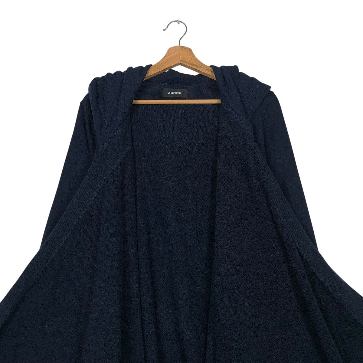 Zucca Zucca Buttonless Hooded Overcoat Size M / US 6-8 / IT 42-44 - 14 Thumbnail