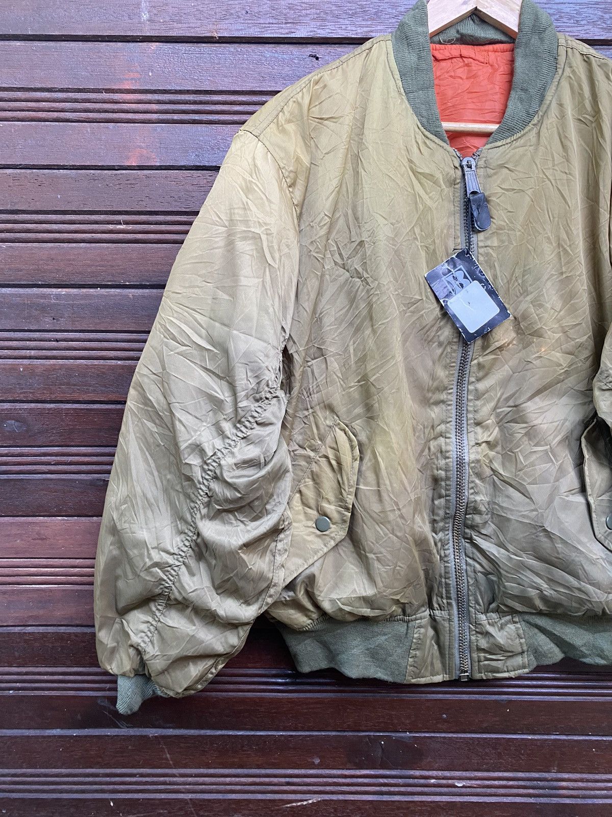 Japanese Brand Vintage Phantom Military Reversible Bomber Jacket Size US L / EU 52-54 / 3 - 4 Thumbnail
