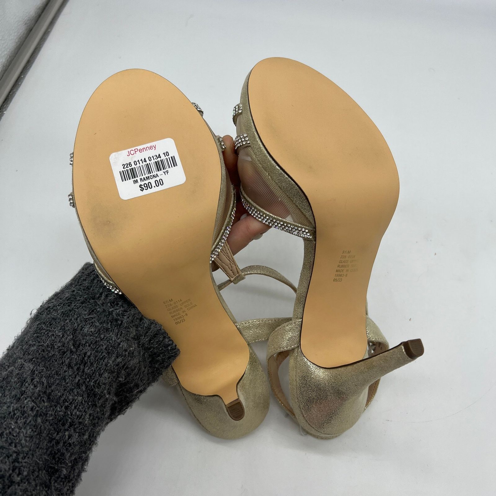 Other I.Miller Womens Ramona Heeled Sandals Gold Size 9.5M Size US 9.5 / IT 39.5 - 8 Thumbnail