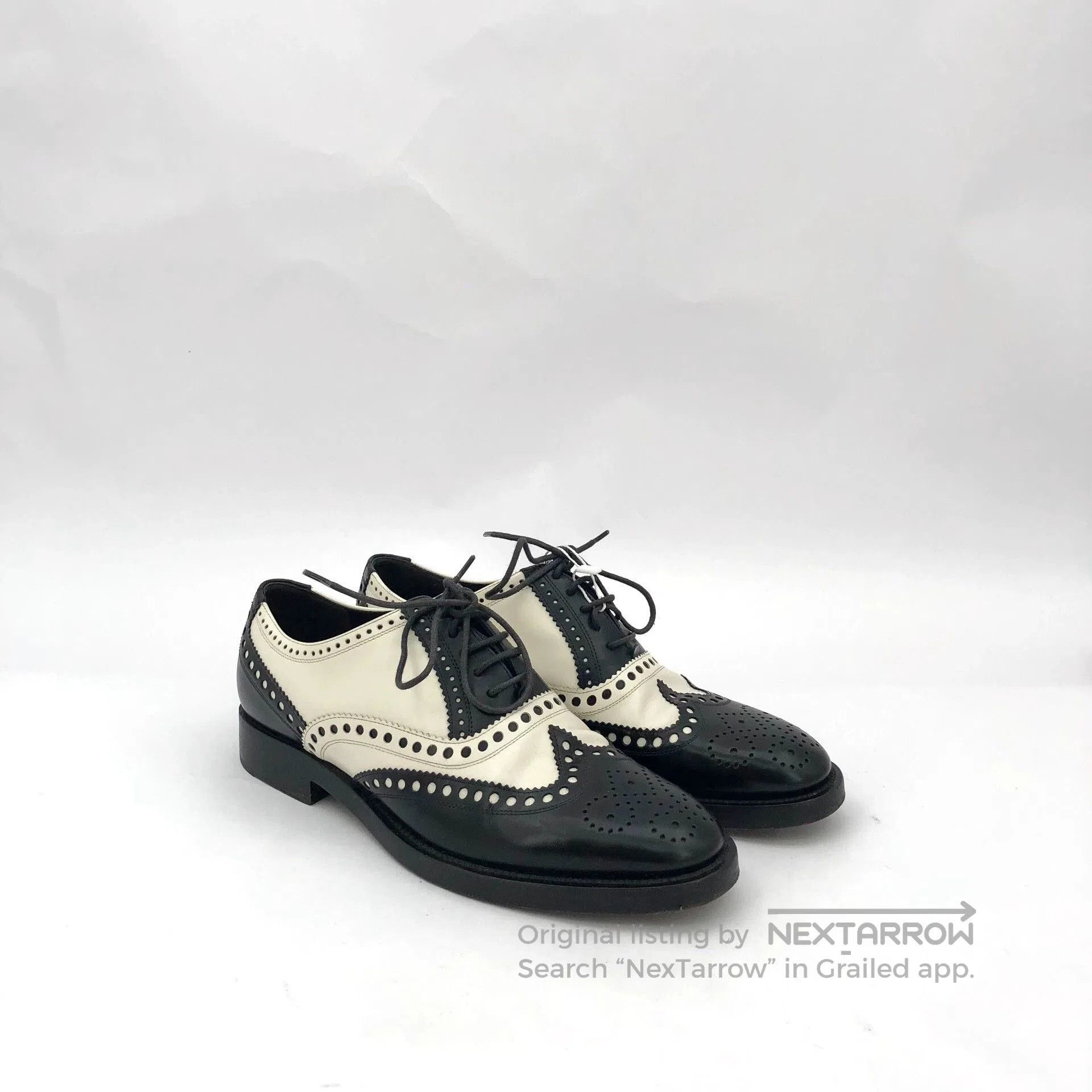 Dior Dior Black White Baroque Leather Loafers. Size US 5.5 / EU 38 - 2 Thumbnail