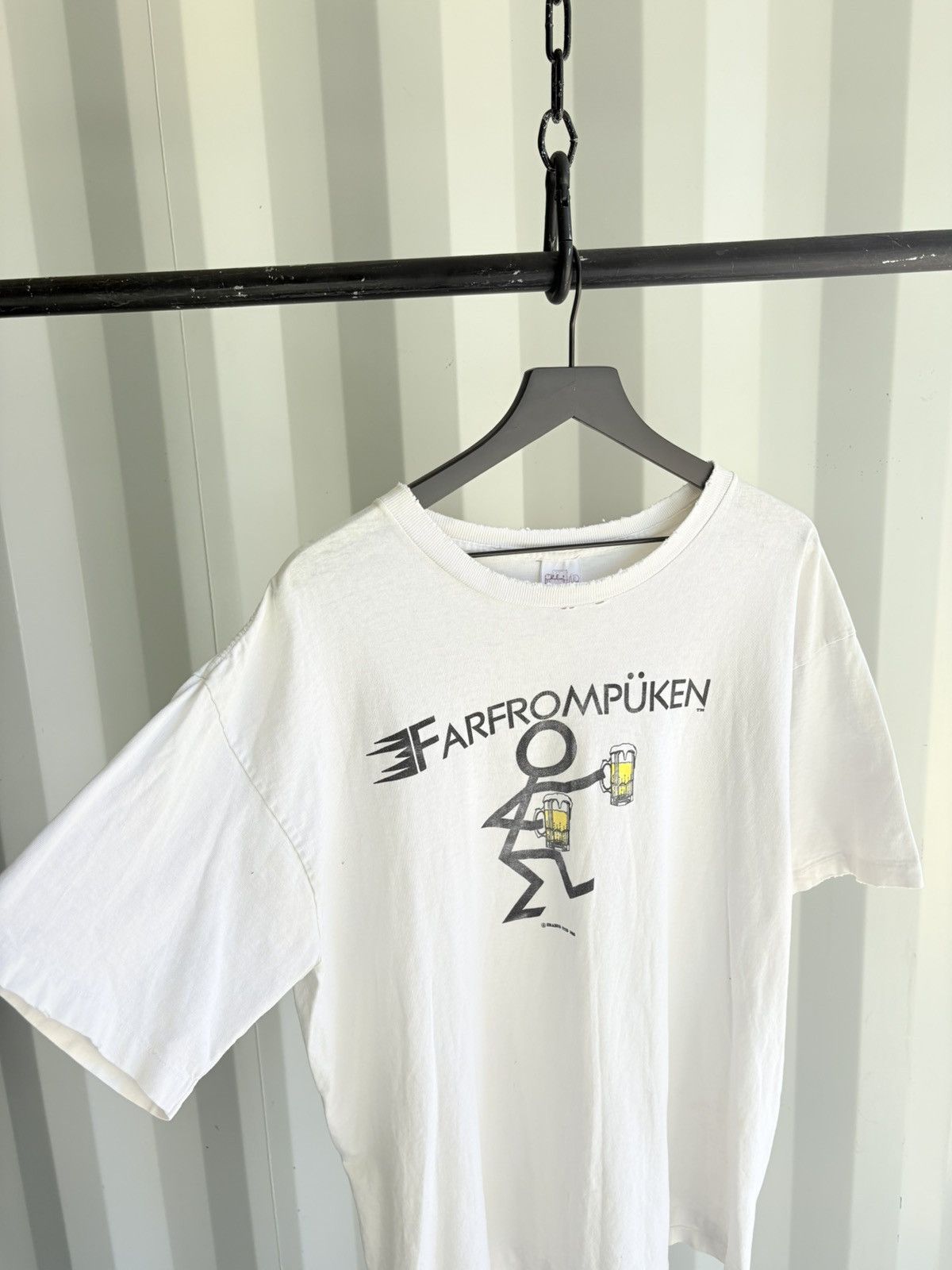 Vintage Thrashed Farfrompuken Distressed Faded ERD Grunge Paper thin Size US XL / EU 56 / 4 - 2 Thumbnail