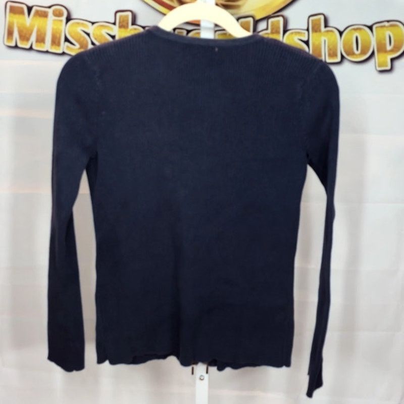 Ellen Tracy Ellen Tracy Navy Blue 100 Percent Cotton Sweater Size Medium Size M / US 6-8 / IT 42-44 - 2 Thumbnail