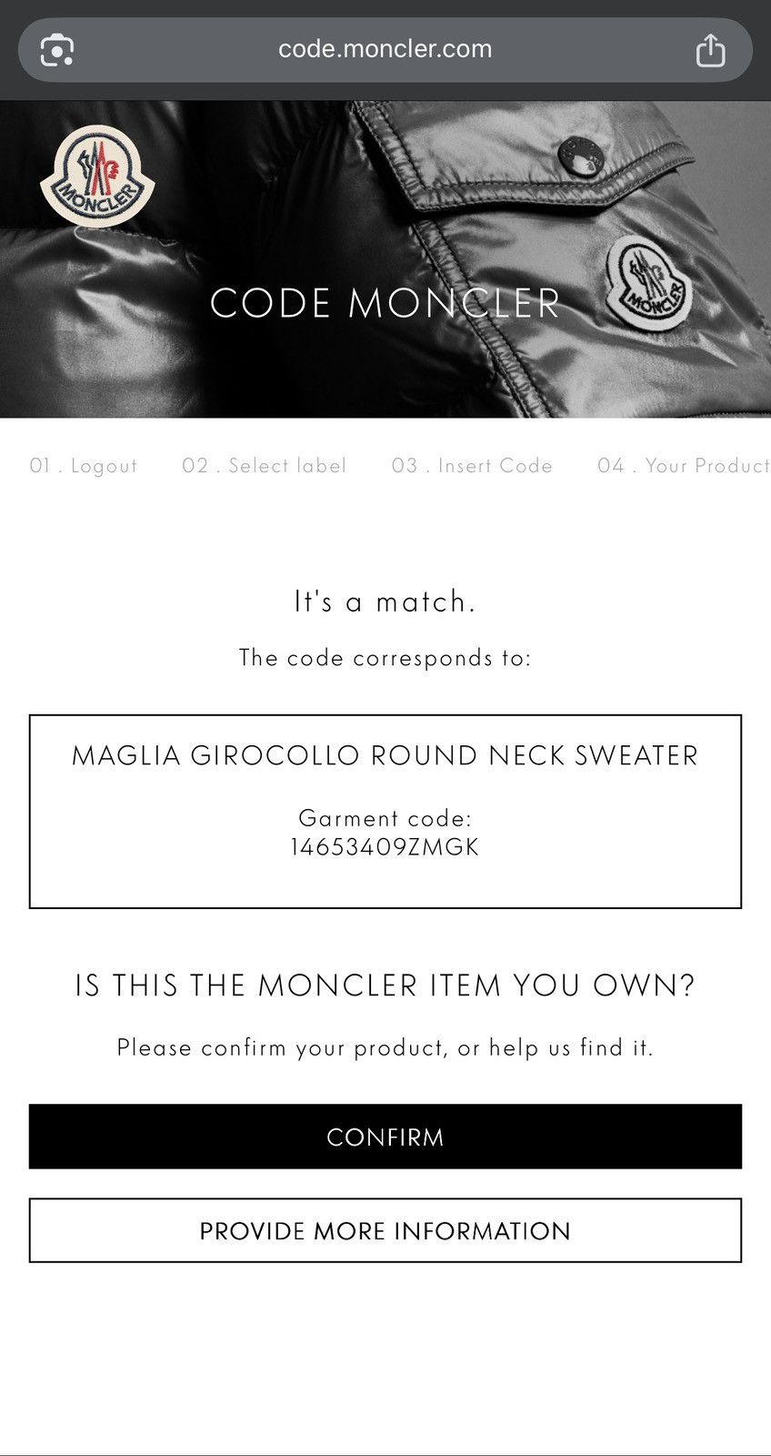 Moncler MONCLER Sweatshirt Cotton Crew Neck Side Logo Navy Men's Size US L / EU 52-54 / 3 - 13 Thumbnail