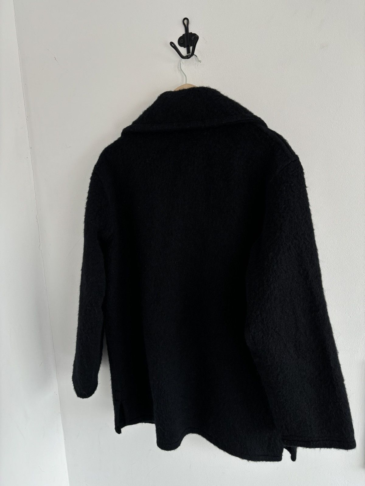 Acne Studios Vintage 80s Dutch Mohair Mens Black Coat Size US L / EU 52-54 / 3 - 8 Thumbnail