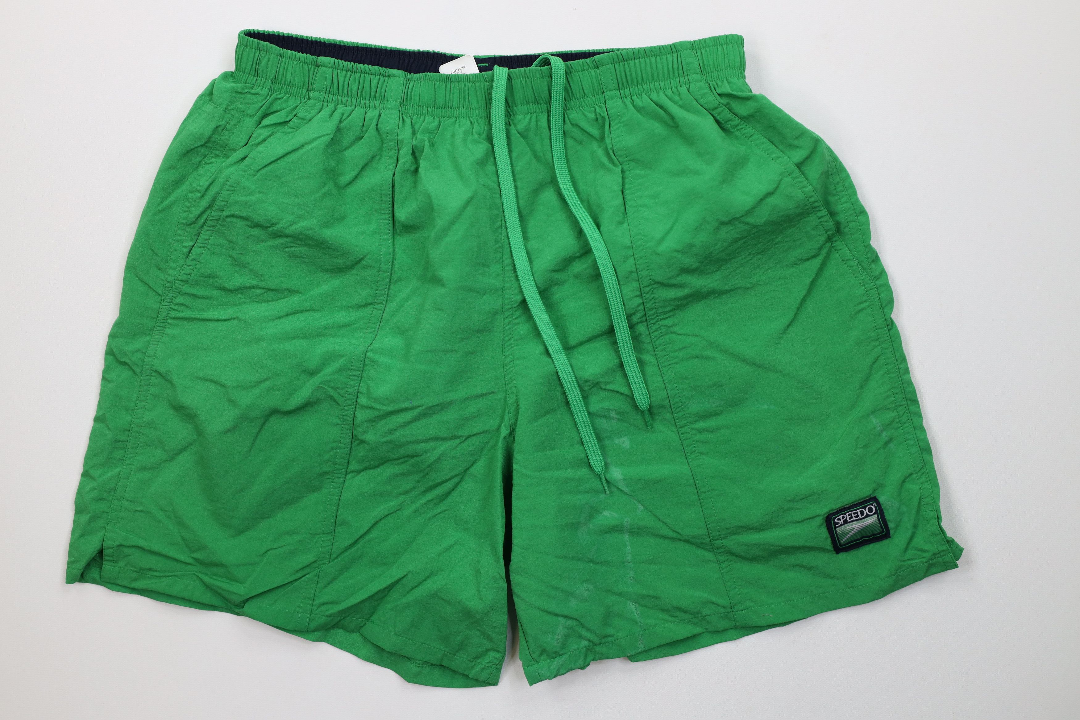 Speedo Vintage Speedo Spell Out Box Logo Lined Shorts Swim Trunks Size US 34 / EU 50 - 1 Thumbnail