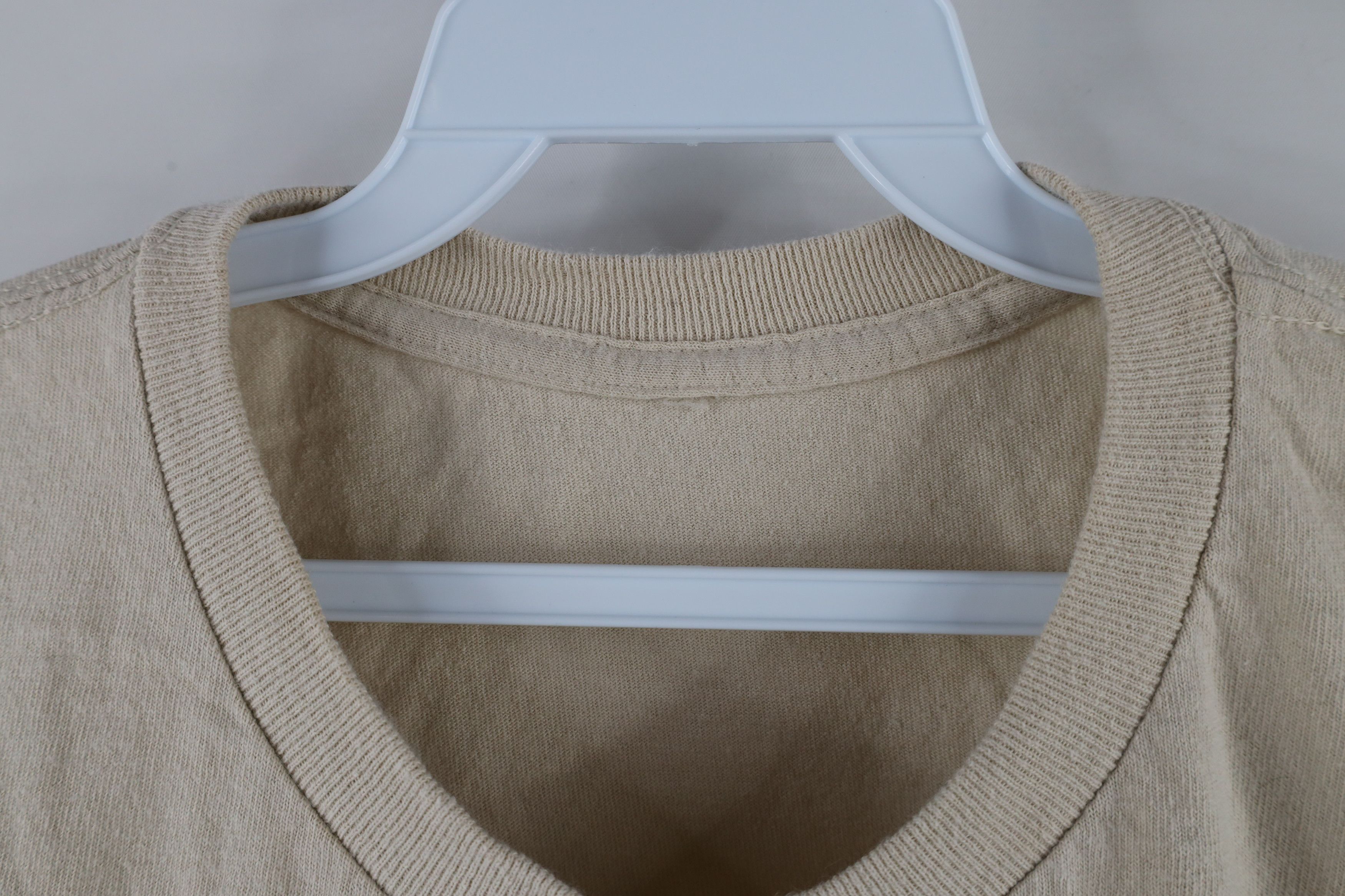 Vintage Vintage 90s Streetwear Short Sleeve T-Shirt Beige Cotton Size US S / EU 44-46 / 1 - 4 Thumbnail