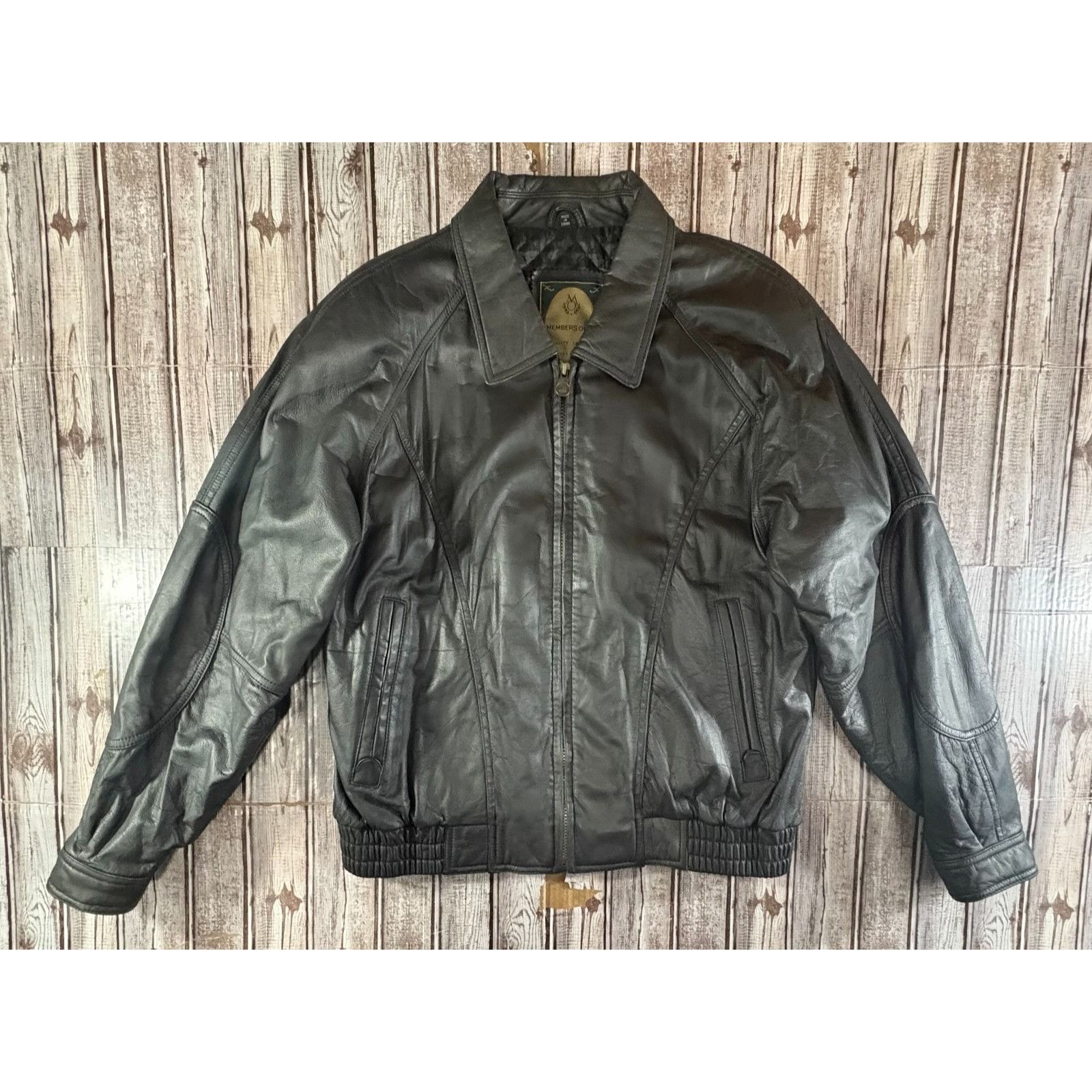 Members Only Members Only Quilt Lined Biker Leather Jacket size L color b Size US L / EU 52-54 / 3 - 1 Thumbnail