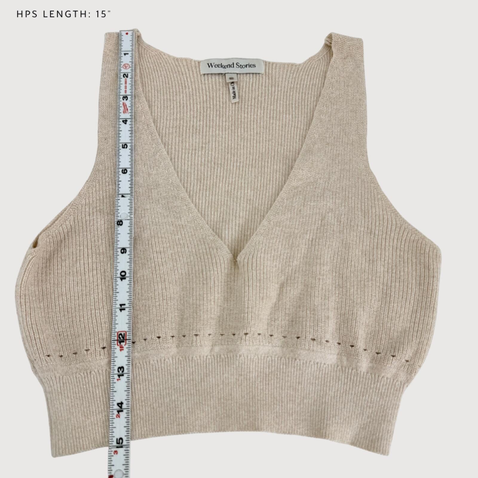 Other Weekend Stories Simone Knit Crop Top XS Size XS / US 0-2 / IT 36-38 - 6 Thumbnail