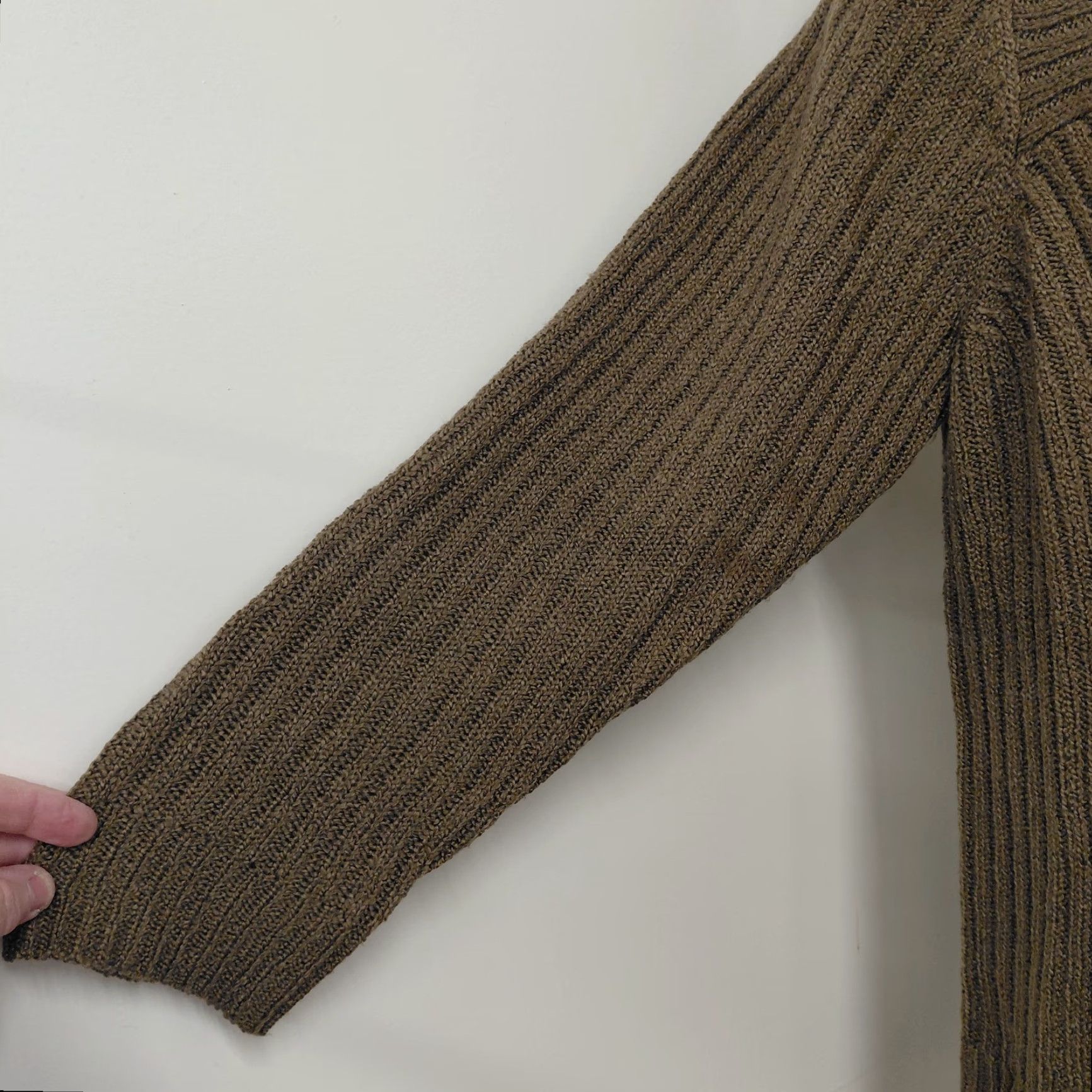 Avenue Avenue Design Sweater Women’s Size 18/20 Plus Brown Ribbed 3/4 Sleeve Knit Pullover All Seasons Size XXL / US 16-18 / IT 52-54 - 7 Thumbnail