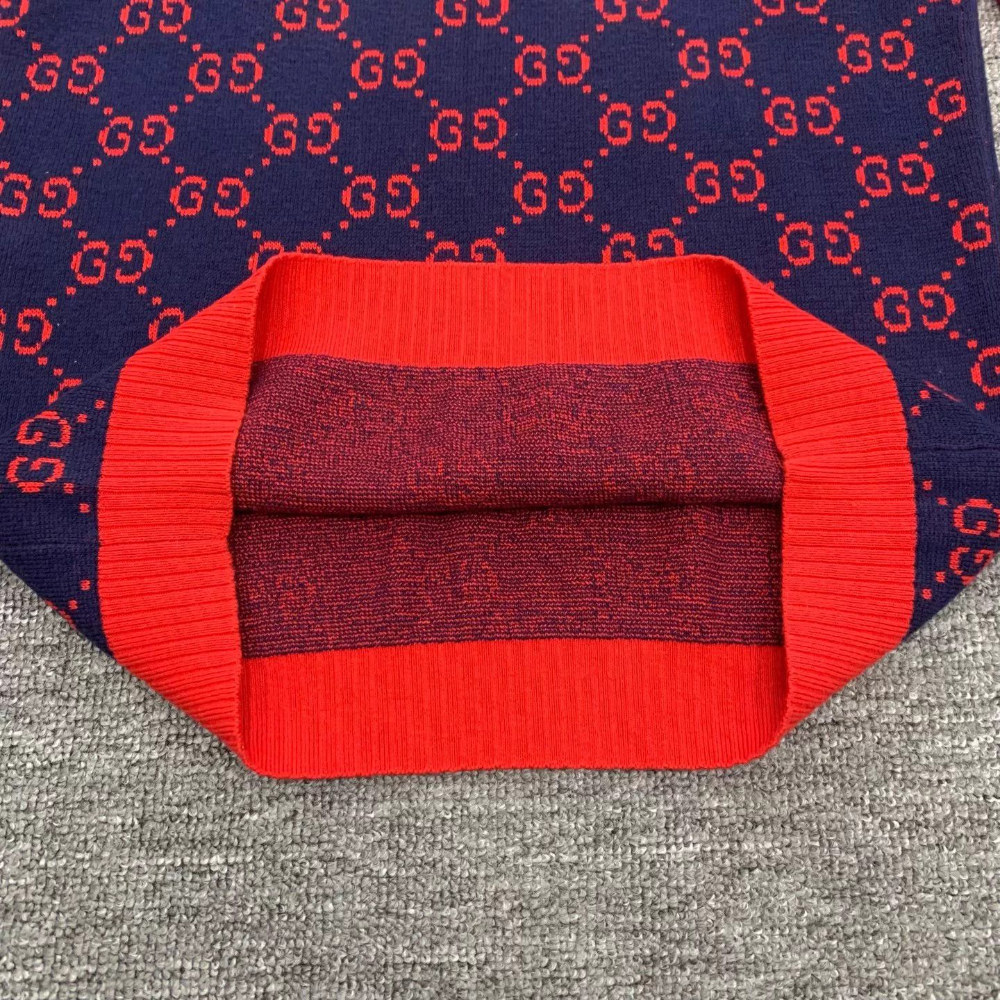 Gucci Gucci GG Red Blue All Over Print Knit Tee S Size S / US 4 / IT 40 - 6 Thumbnail