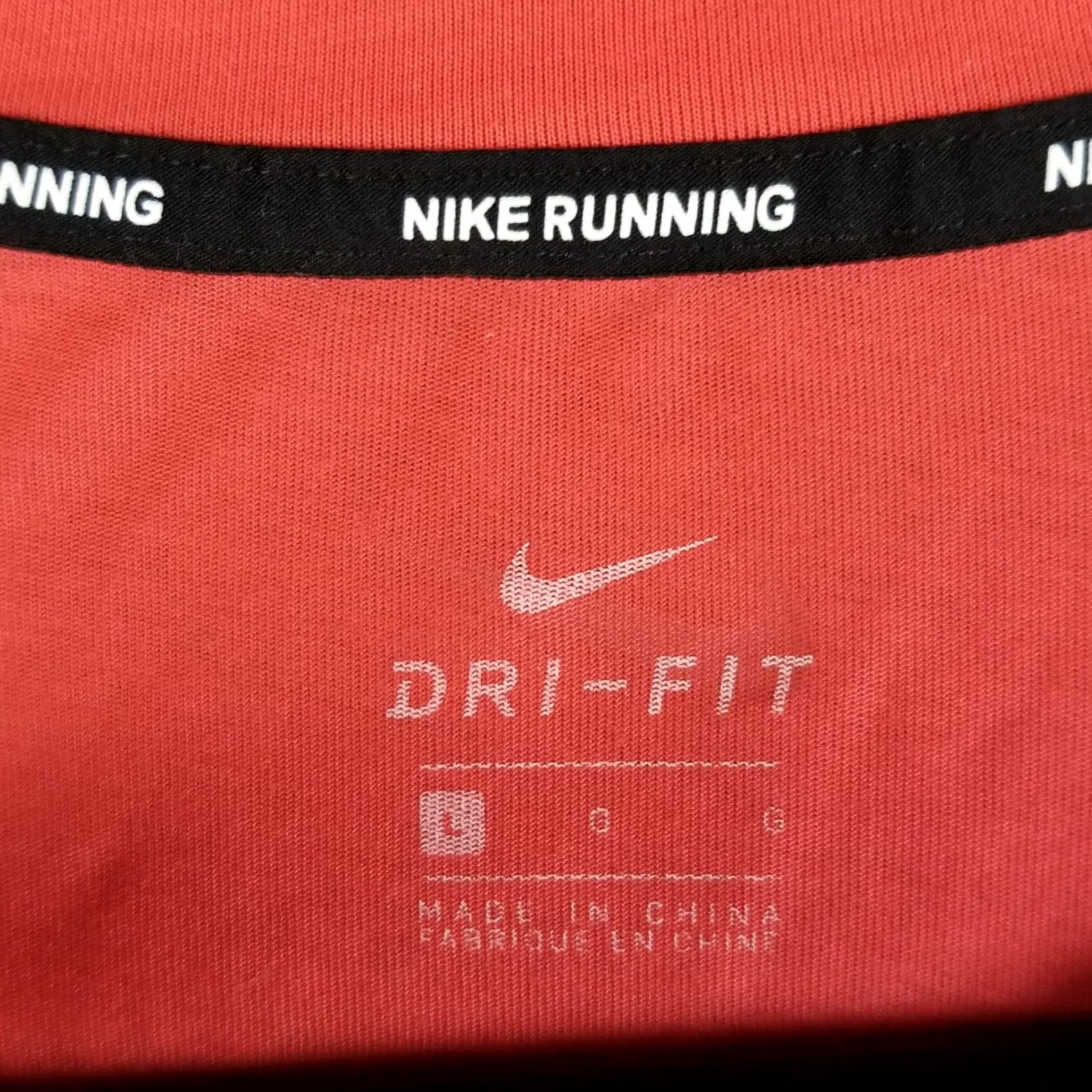 Nike Nike Womens Just Do It Dri-fit Colorblocked Running Top L Red Black AJ8662 Size L / US 10 / IT 46 - 3 Thumbnail