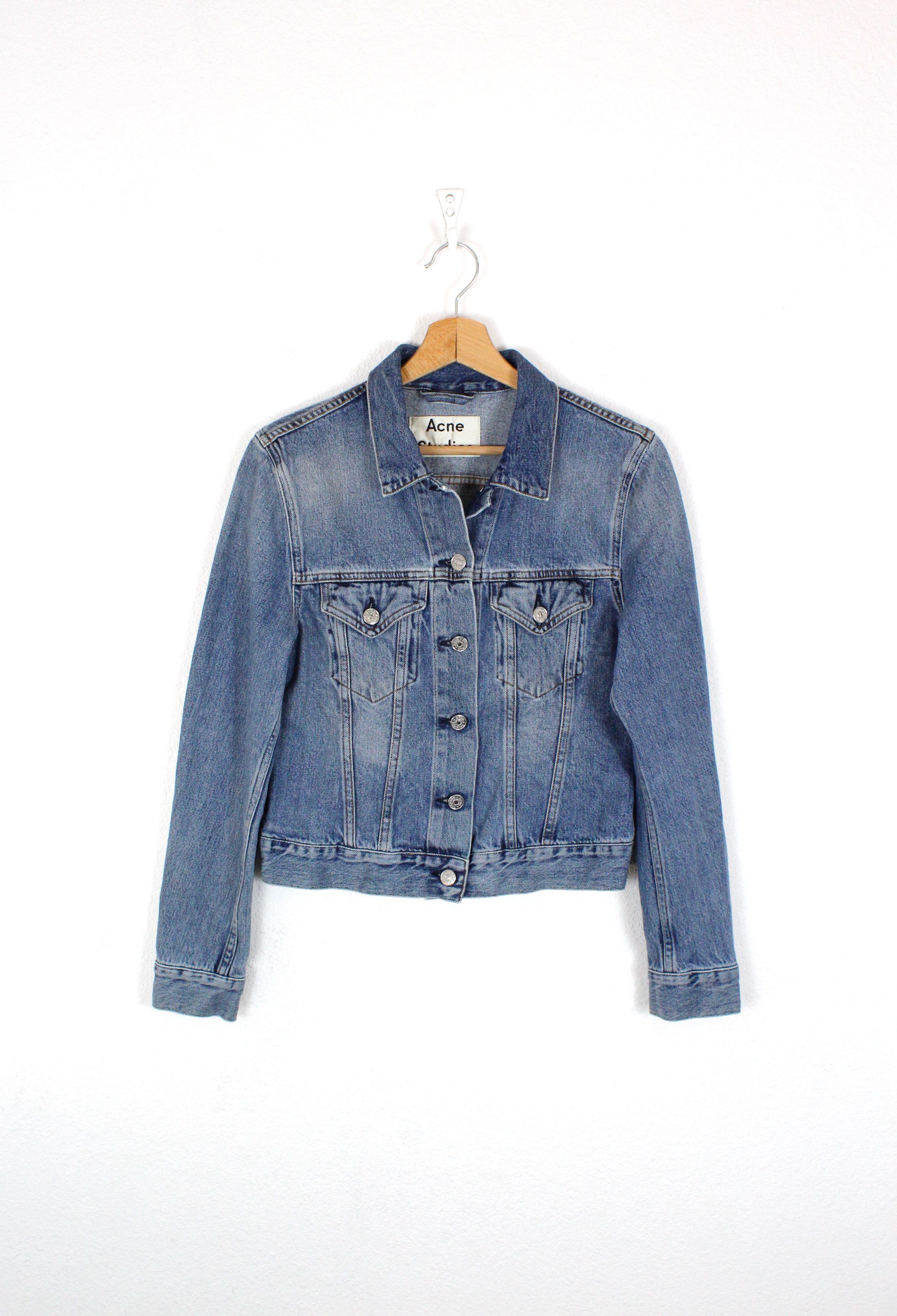 Acne Studios × Denime × Jean Womens Acne Studios Top Mid VTG Denim Jeans Jacket Size XS / US 0-2 / IT 36-38 - 1 Thumbnail