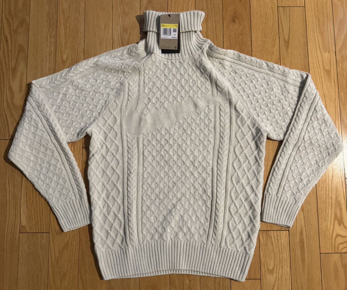 Nike $180 Nike Life Cable Knit Turtleneck Sweater Light Bone Size US S / EU 44-46 / 1 - 1 Thumbnail