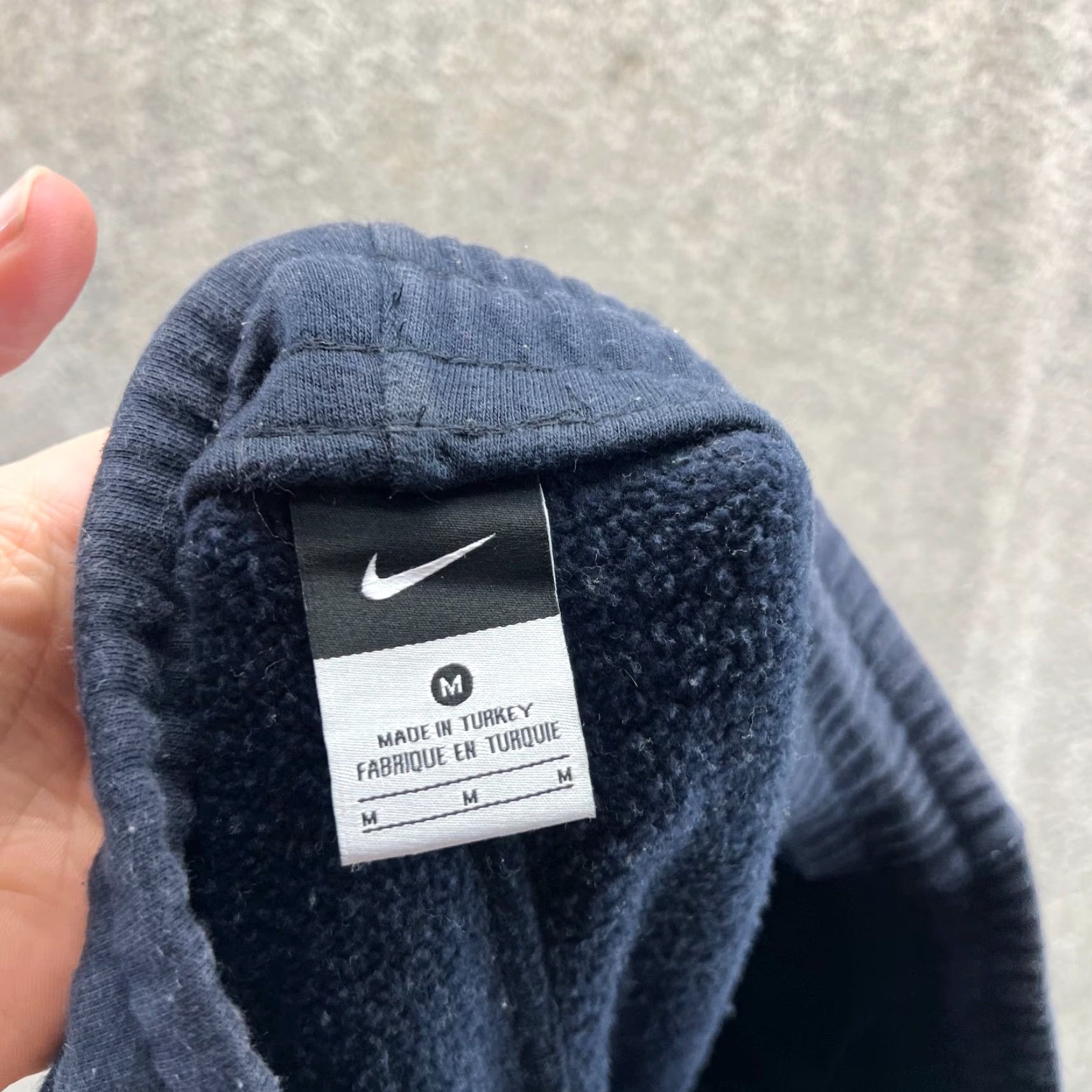 Nike VINTAGE Nike Club Fleece Pants Mens Medium Blue Navy Athletic Fleece Gym Logo Swoosh Size US 31 - 3 Thumbnail