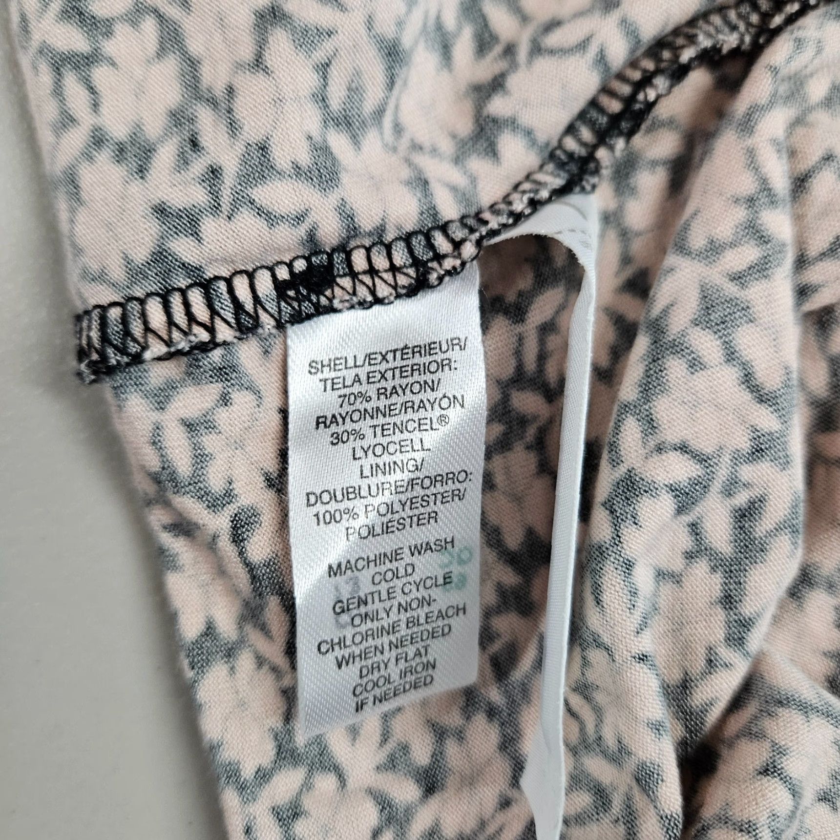 Loft LOFT Ann Taylor Womens Dress XS Pink Black Floral Sleeveless Rayon Blend Round Neck Zip Short Vintage No Size XS / US 0-2 / IT 36-38 - 6 Thumbnail