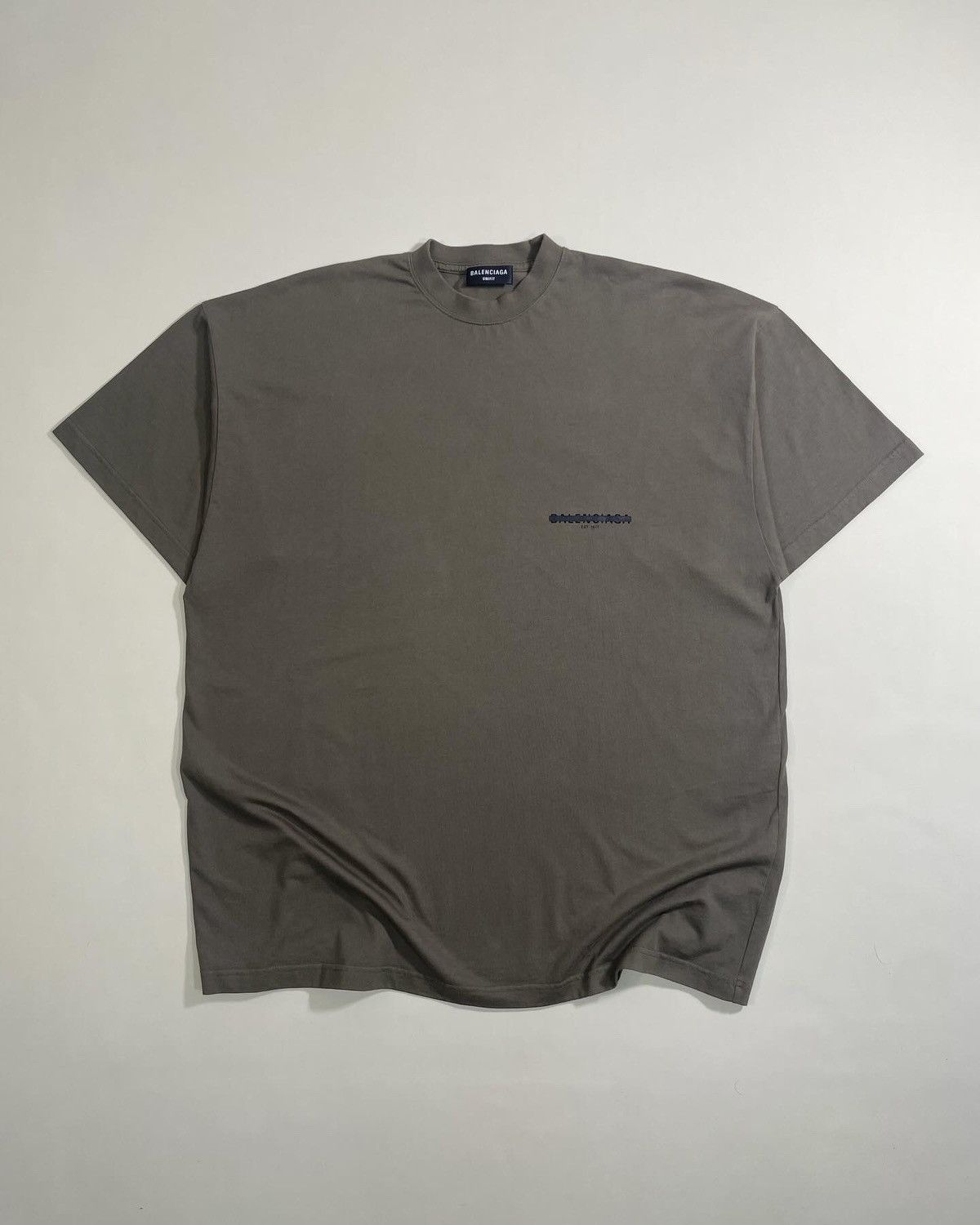 image of Balenciaga (New)Strike 1917 Logo T-Shirt in Olive, Men's (Size Medium)
