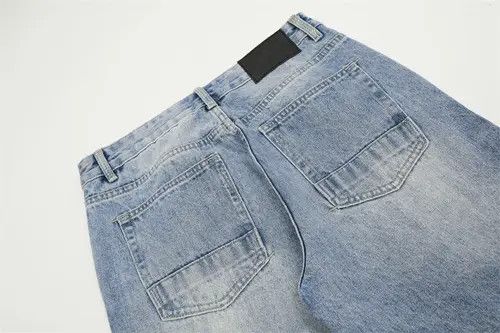 Jean Punk casual retro American distressed washed loose jeans Size US 32 / EU 48 - 5 Thumbnail