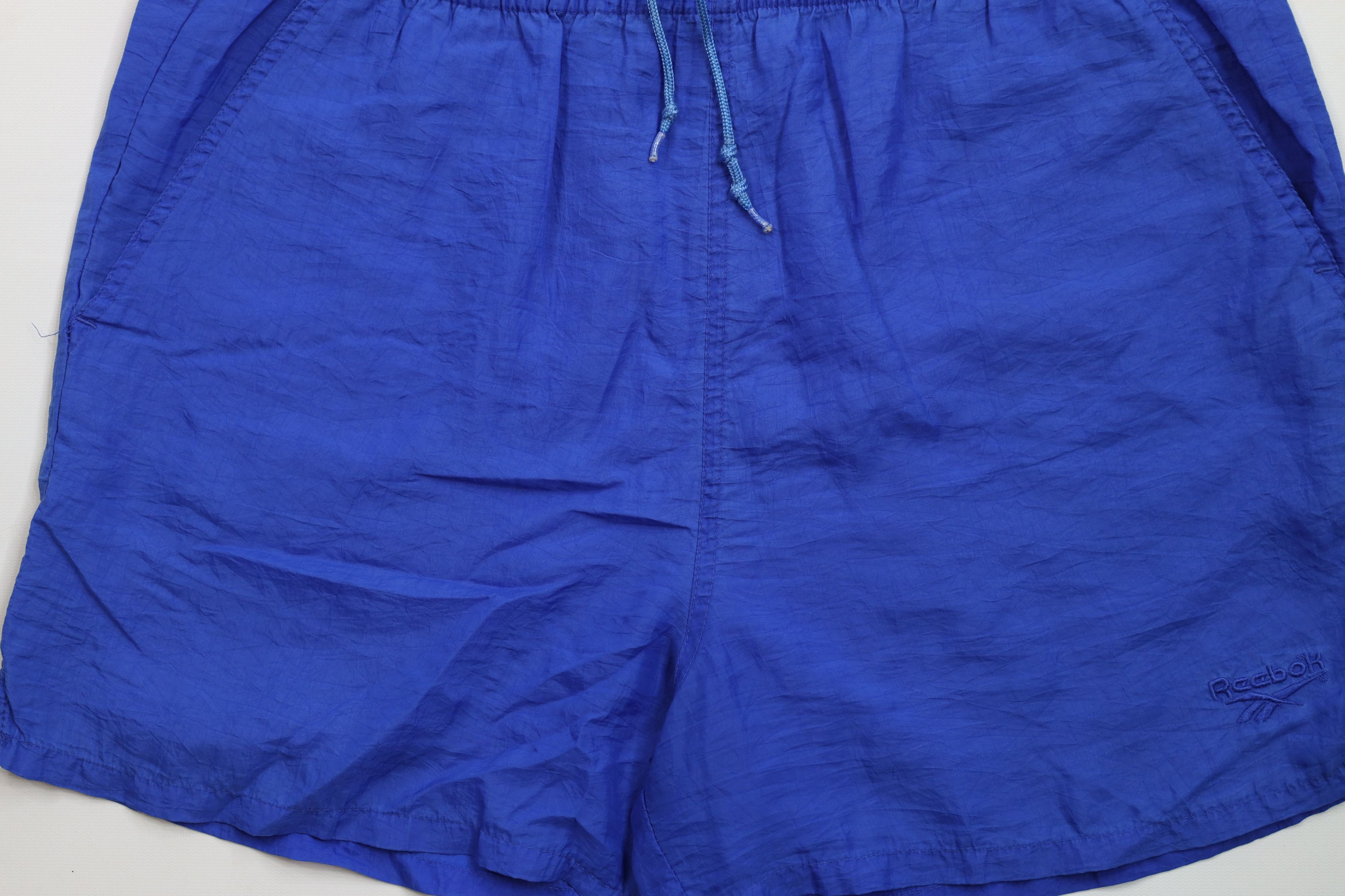 Reebok × Vintage Vintage 90s Reebok Spell Out Above Knee Shorts Baggies Nylon Size US 34 / EU 50 - 3 Thumbnail