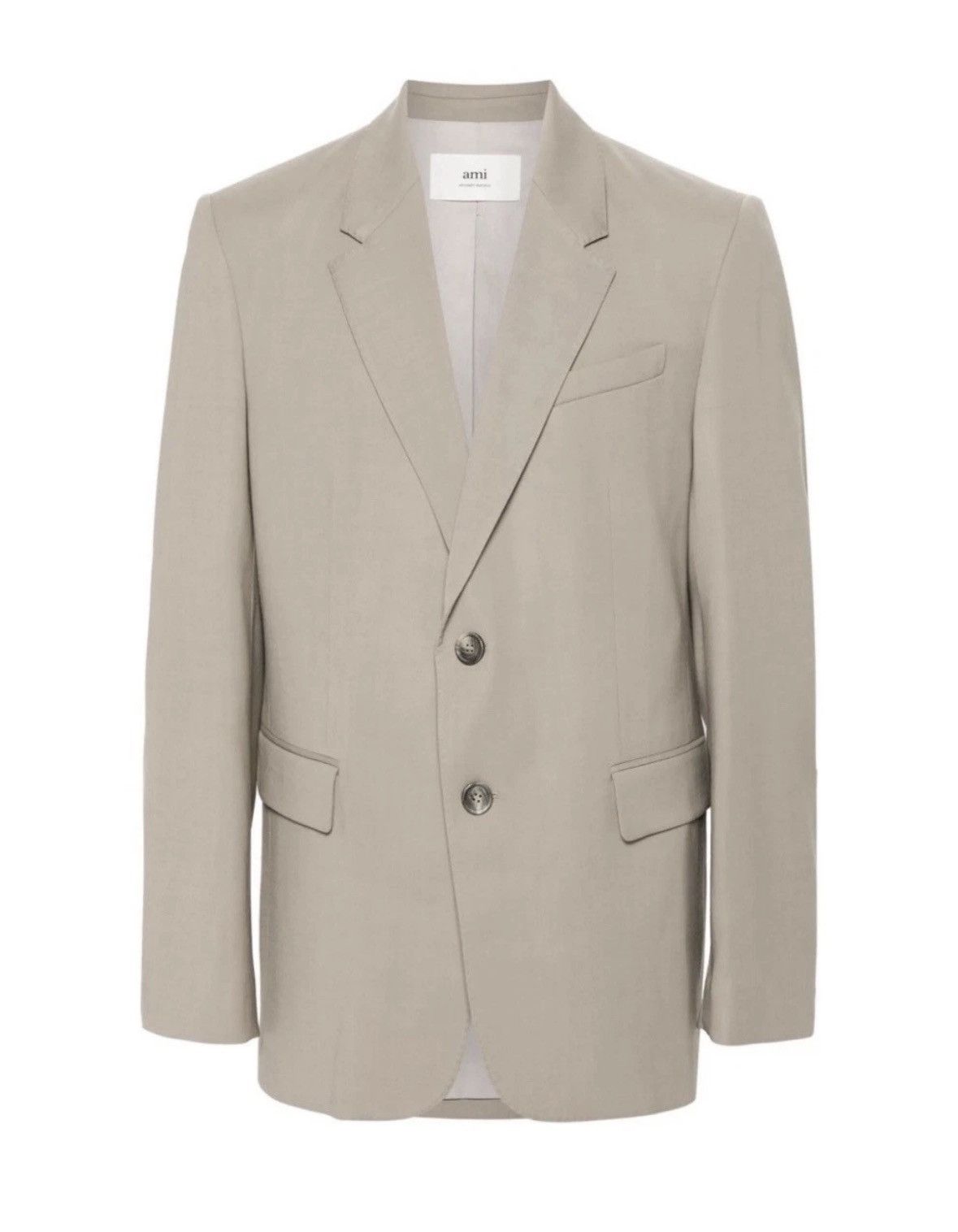 AMI AMI PARIS - Oversized Wool Blend Twill Blazer Jacket (48) Size 48L - 10 Thumbnail