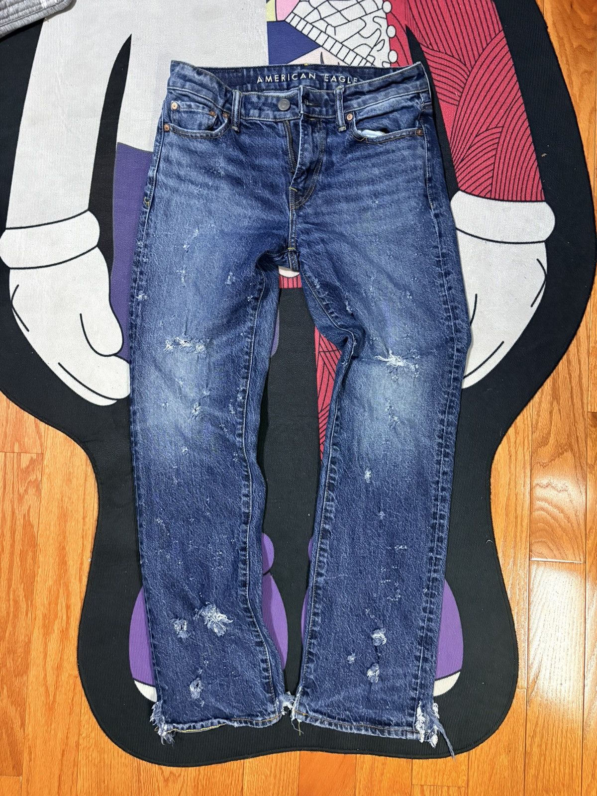 American Eagle Outfitters Bootcut Navy Jeans Size US 30 / EU 46 - 1 Thumbnail
