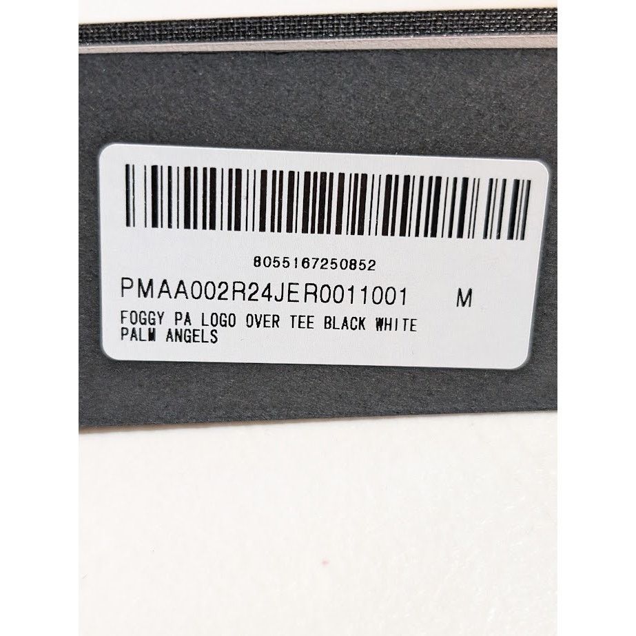 Palm Angels o1rshd1 Foggy PA Logo Over T-Shirt in Black / White Size US M / EU 48-50 / 2 - 20 Thumbnail
