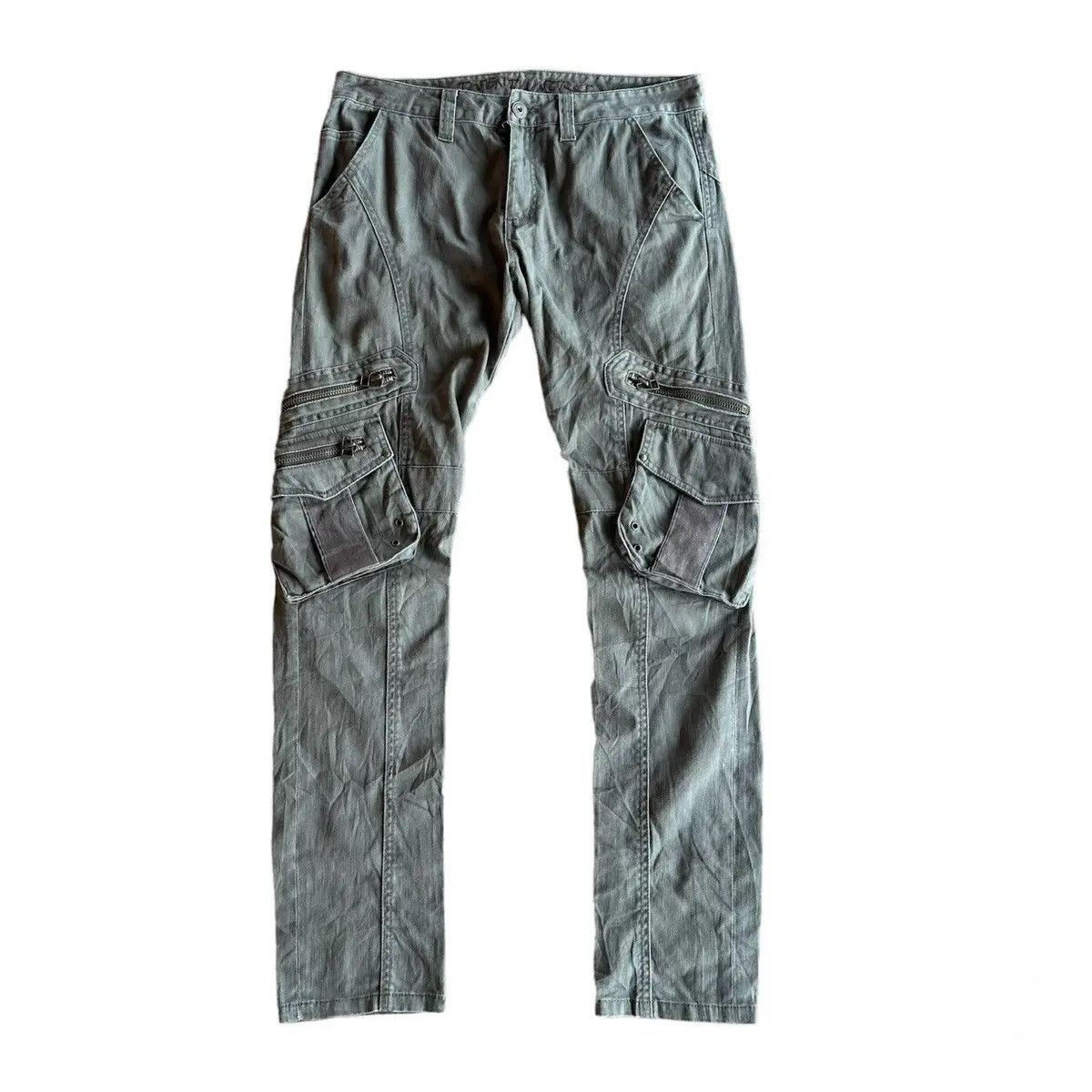 Japanese Brand SICKSS🔥W33 L31 TWENTY WORK TACTICAL CURVE BANANA LEGS CARGO Size US 33 - 1 Thumbnail