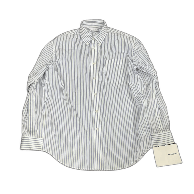 Balenciaga Balenciaga Striped Cape Shirt with Tags Size US S / EU 44-46 / 1 - 1 Thumbnail