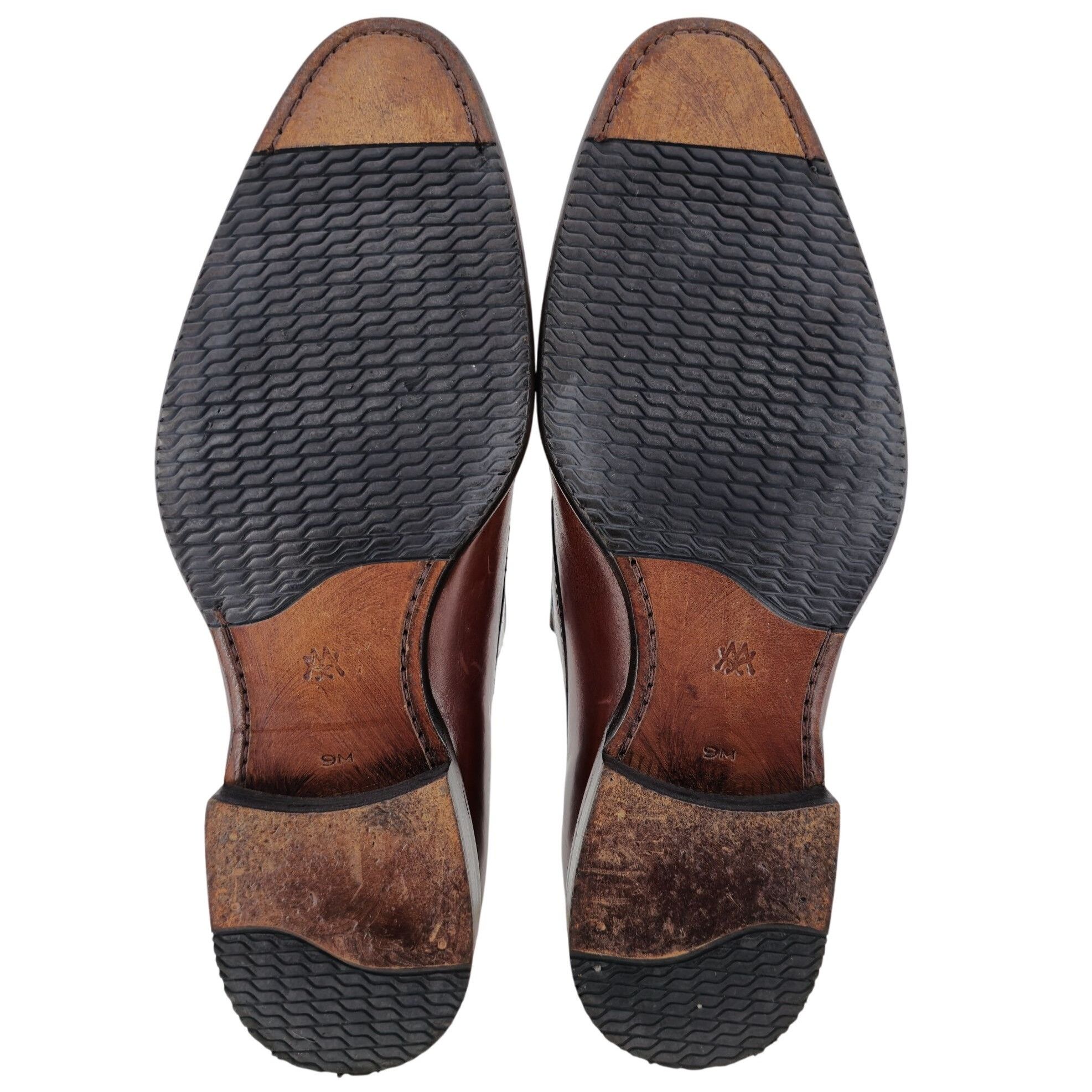 Mezlan Mezlan Spain Men size 9 Burnished Brown Calf Leather Dress S Size US 9 / EU 42 - 4 Thumbnail
