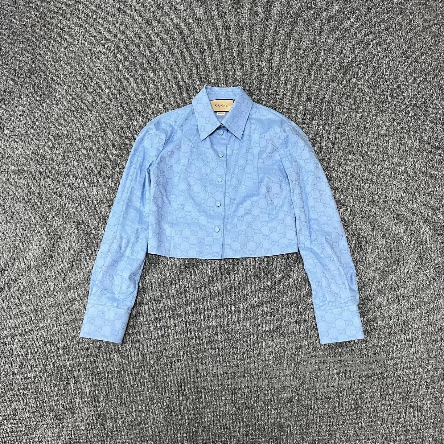 Gucci Guicci Full-print double-G short-sleeved shirt| Size S / US 4 / IT 40 - 1 Thumbnail