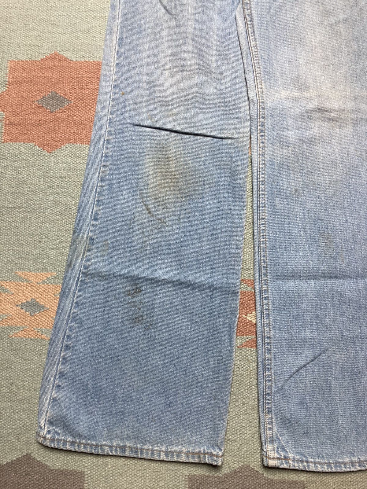 Levi's × Vintage 70s Levi’s jeans orange tab flare leg bell bottom fade 28x29 Size 28" / US 6 / IT 42 - 6 Thumbnail