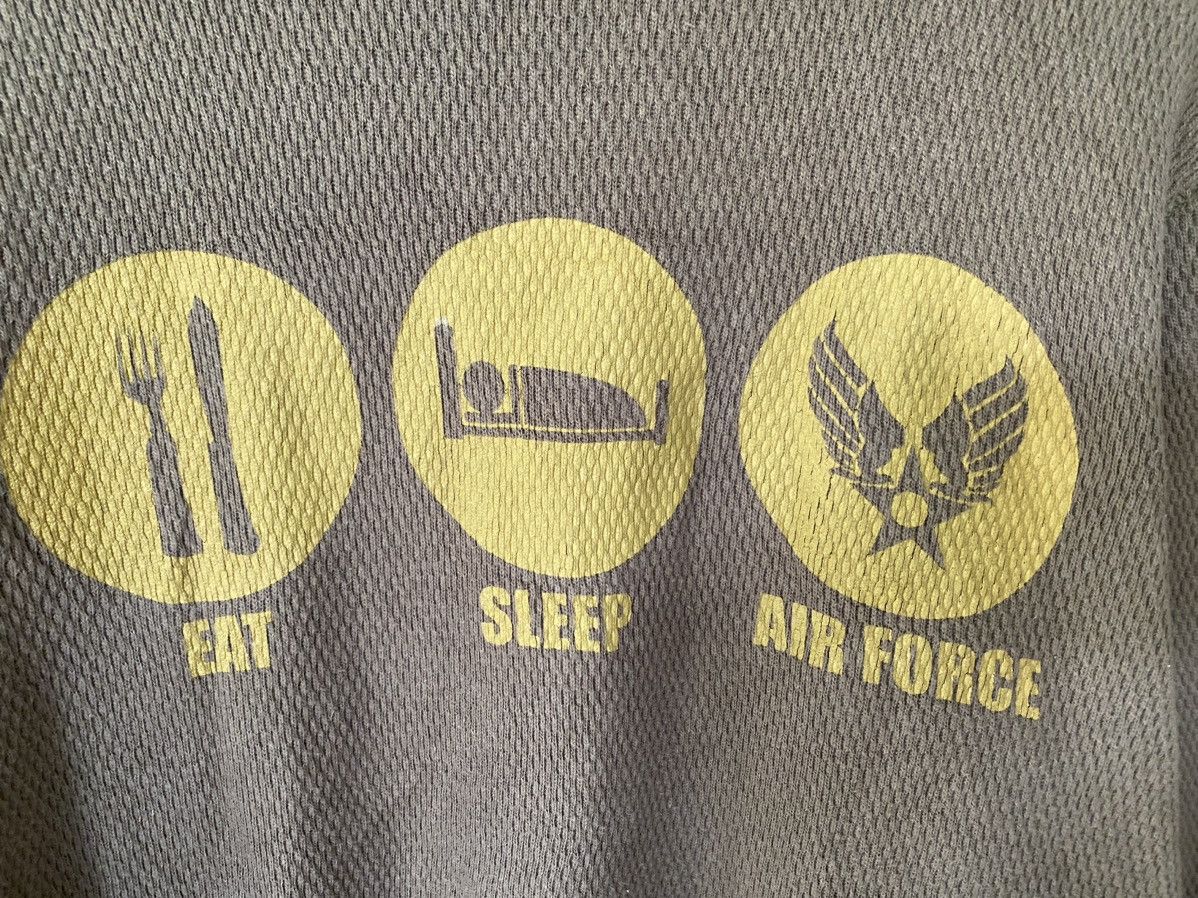 Buzz Rickson's 1990s Eat Sleep Air Force Thermal wafer STOP War Size US L / EU 52-54 / 3 - 4 Thumbnail