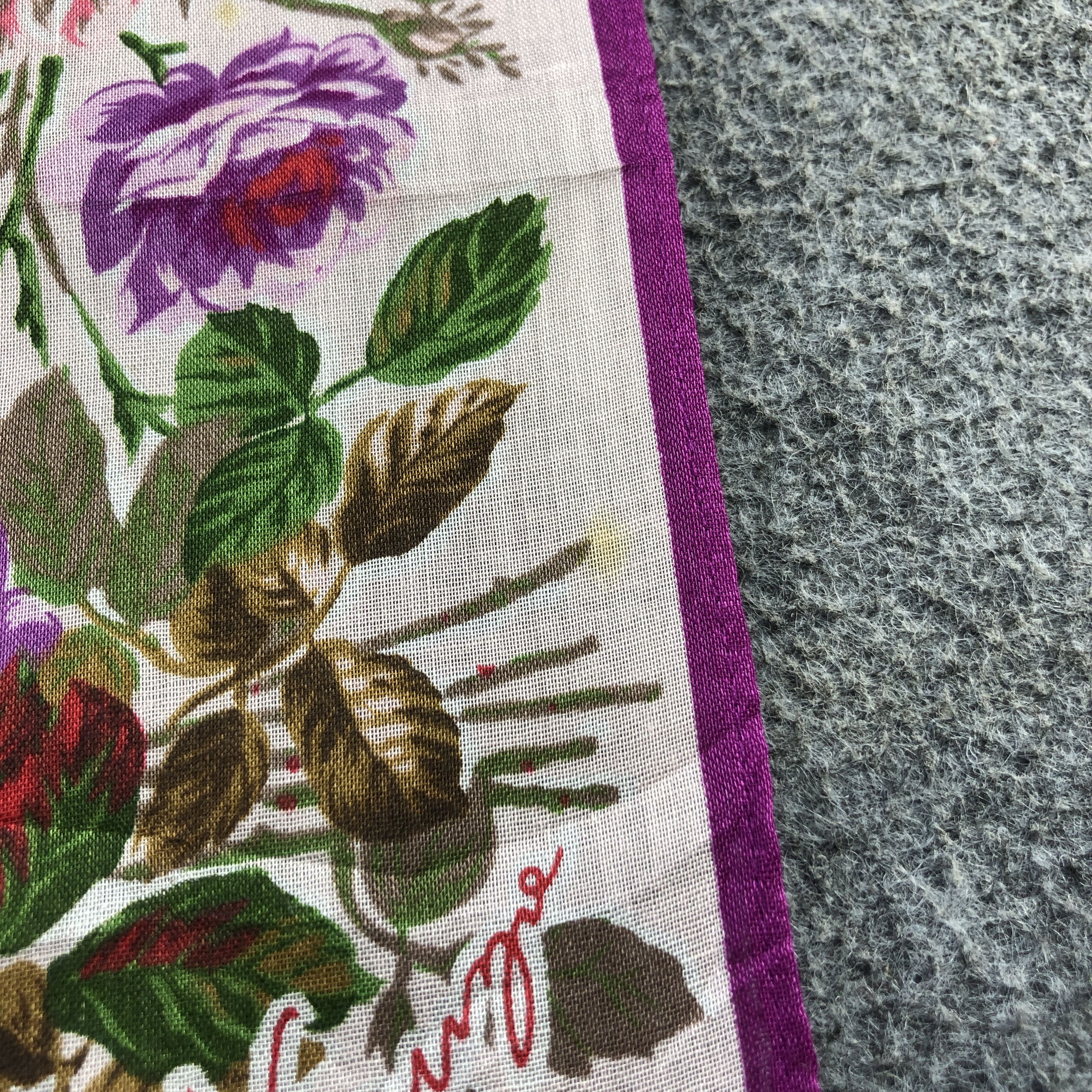 Kenzo Kenzo Floral Handkerchief Neckerchief Bandana H2354 Size ONE SIZE - 5 Thumbnail
