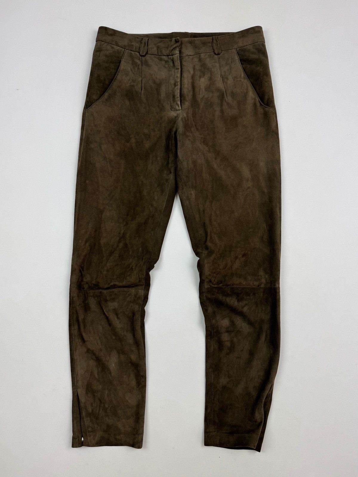 Eleventy Eleventy Suede Brown Women’s Pants Size 28" / US 6 / IT 42 - 1 Thumbnail