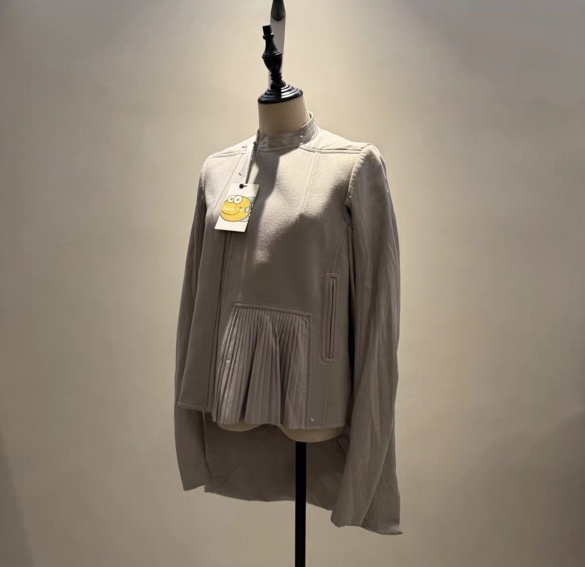 Rick Owens Rick Owens Women's Side-Zip Sheepskin & Wool Paneled Coat Size L / US 10 / IT 46 - 1 Thumbnail