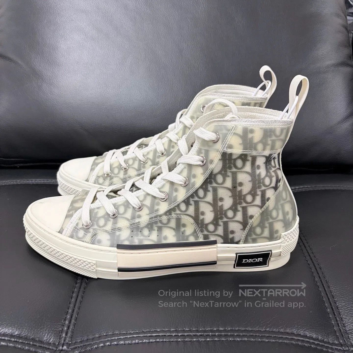 Dior Dior B23 High-Top White Sneakers. Size US 9 / EU 42 - 1 Thumbnail