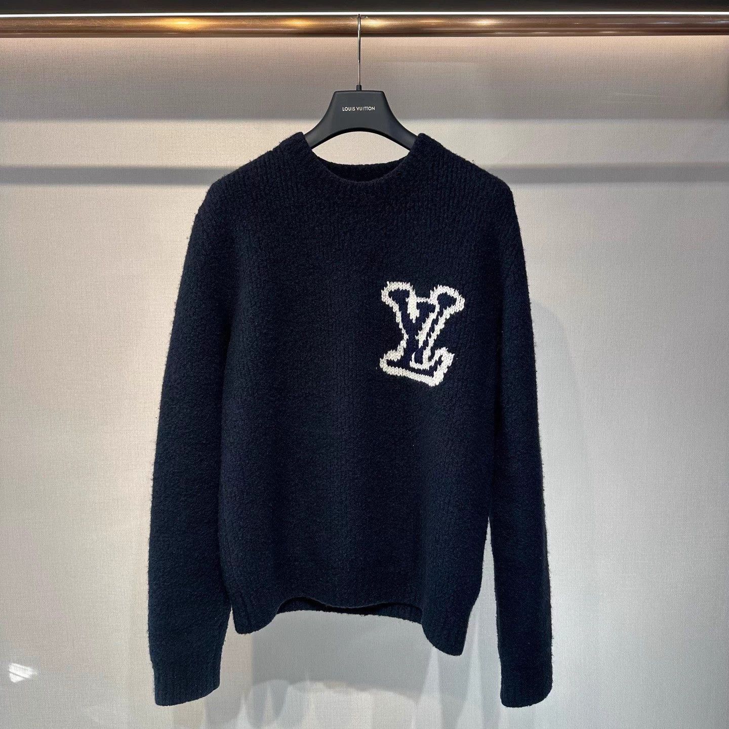 Louis Vuitton Blue XL Sweater with White Logo Size US XL / EU 56 / 4 - 1 Thumbnail