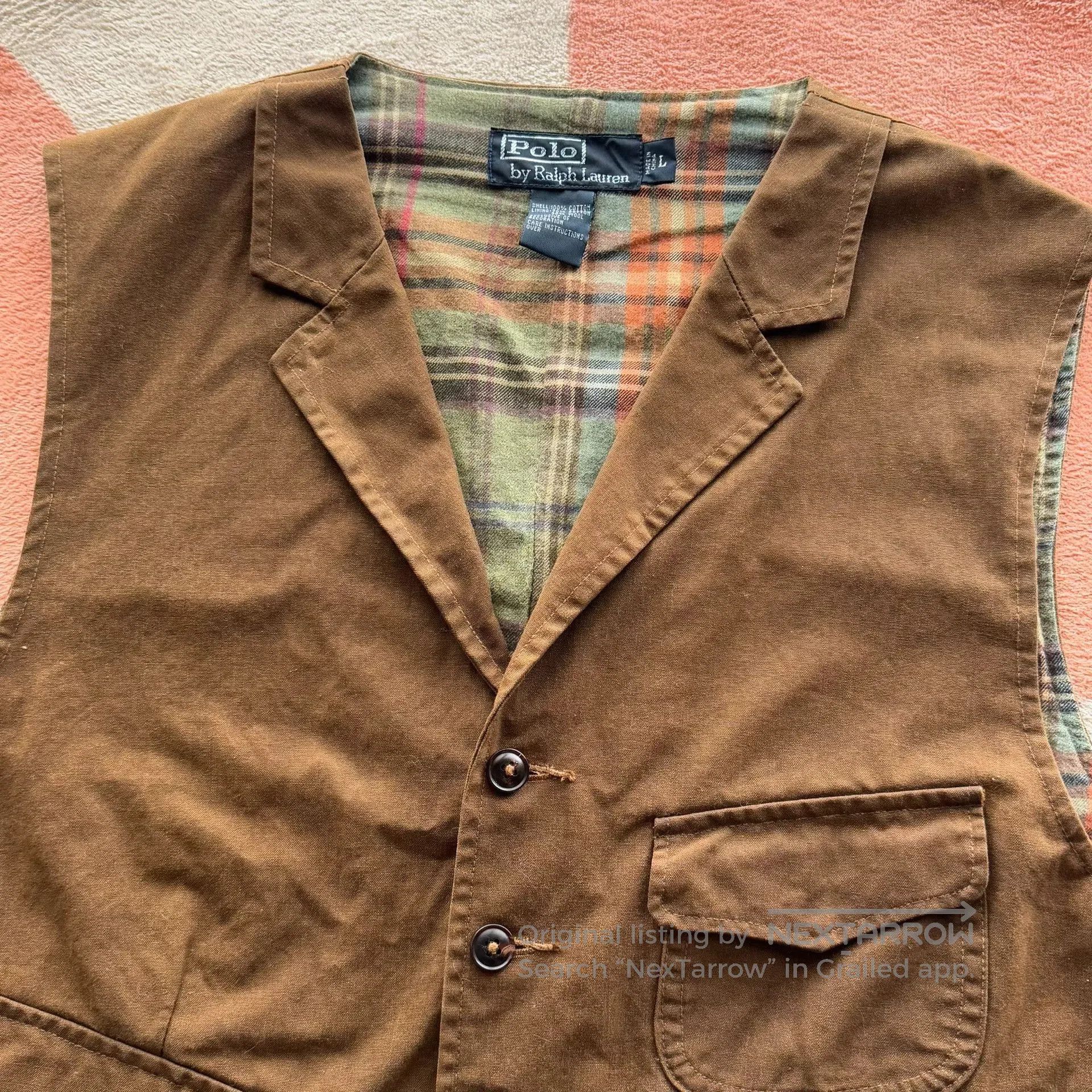 Polo Ralph Lauren Ralph Lauren Waxed Canvas Vest. Size US L / EU 52-54 / 3 - 4 Thumbnail
