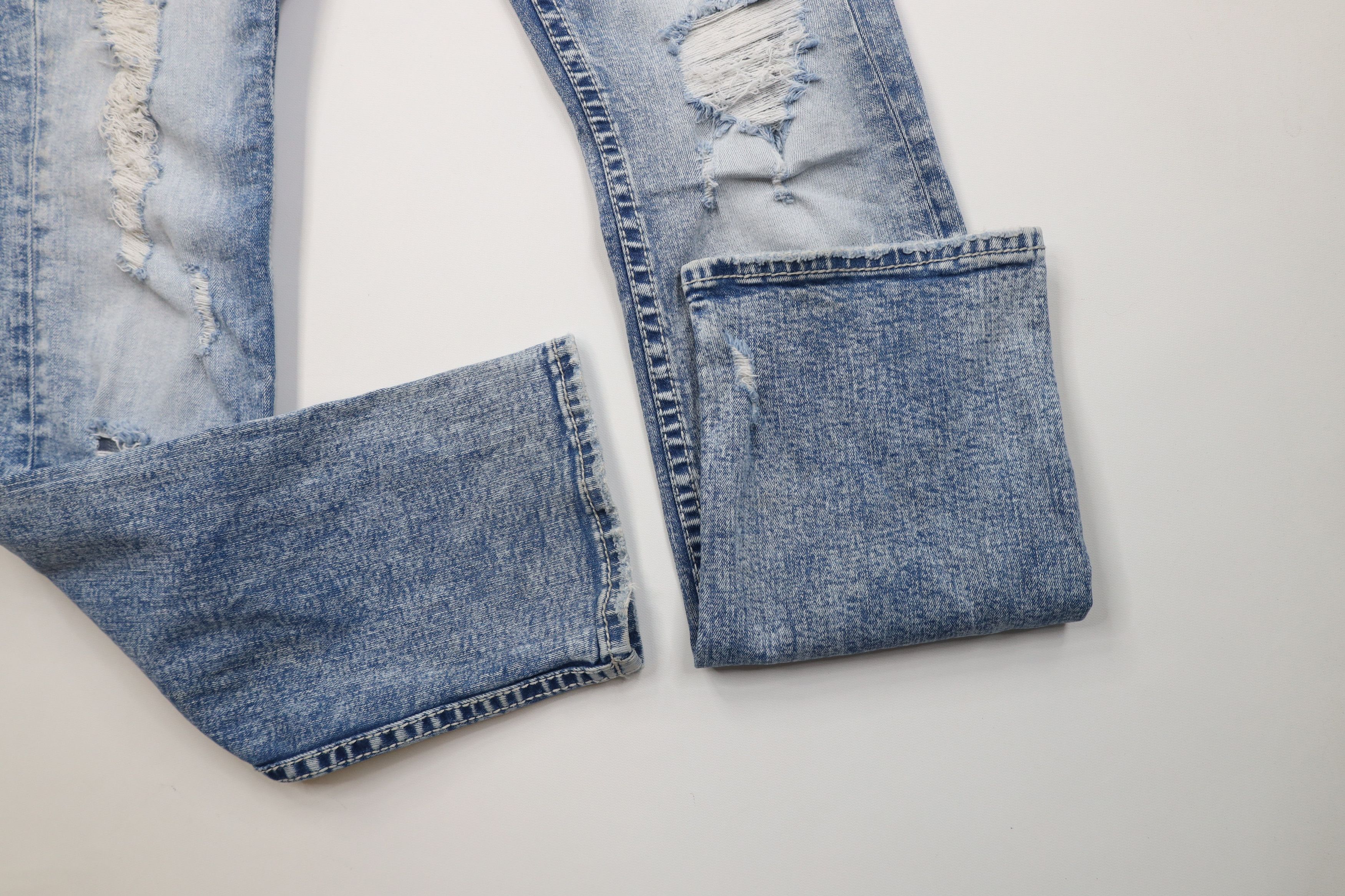 Vintage Buckle BKE Acid Wash Jake Straight Leg Denim Jeans Blue Size US 34 / EU 50 - 8 Thumbnail