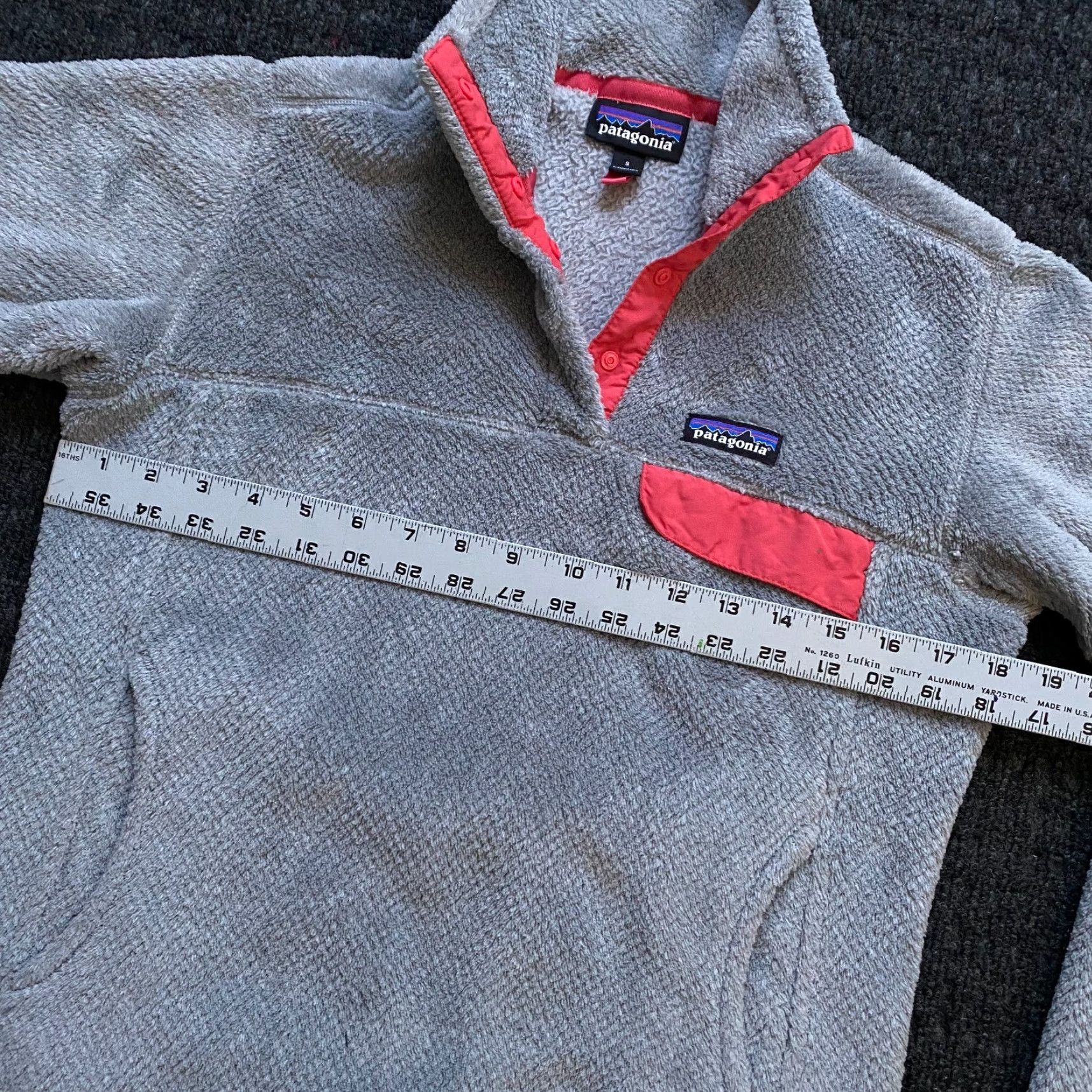 Patagonia Patagonia Synchilla Women’s Sweater Snap T Gray Pink S Outdoor Fleece Size S / US 4 / IT 40 - 5 Thumbnail