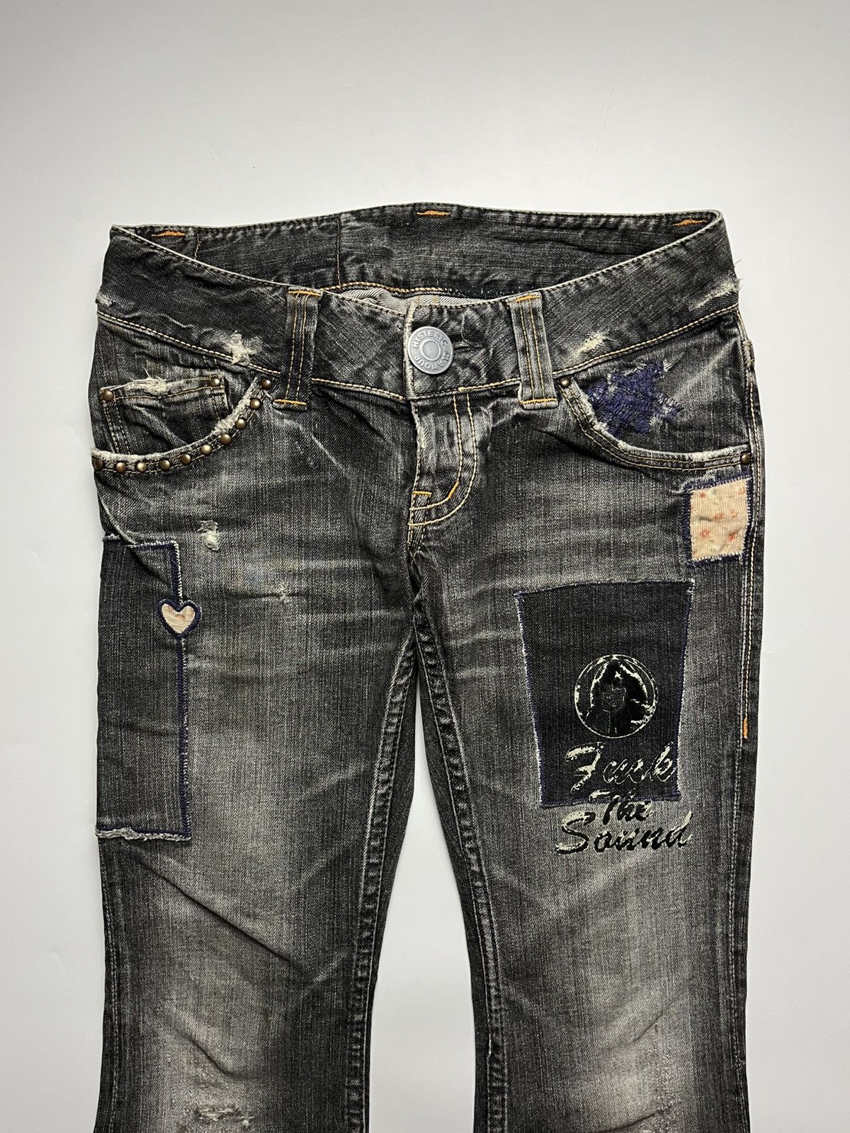 Hysteric Glamour Hysteric Glamour Distressed Flared Jeans Size 28" / US 6 / IT 42 - 3 Thumbnail