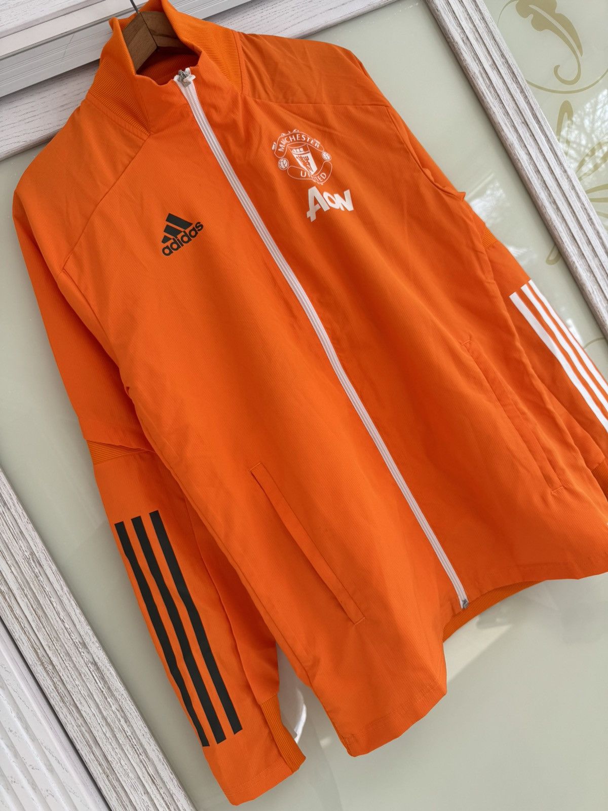 Adidas Manchester United 2020-2021 Soccer Track Jacket Football Kit Size US S / EU 44-46 / 1 - 4 Thumbnail