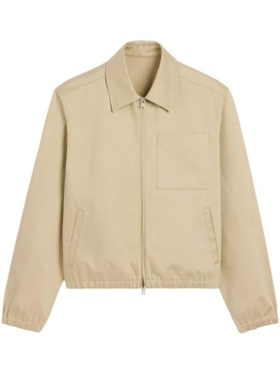 AMI AMI Men Jacket HJK059 CO0103725 Beige Size US XL / EU 56 / 4 - 1 Thumbnail