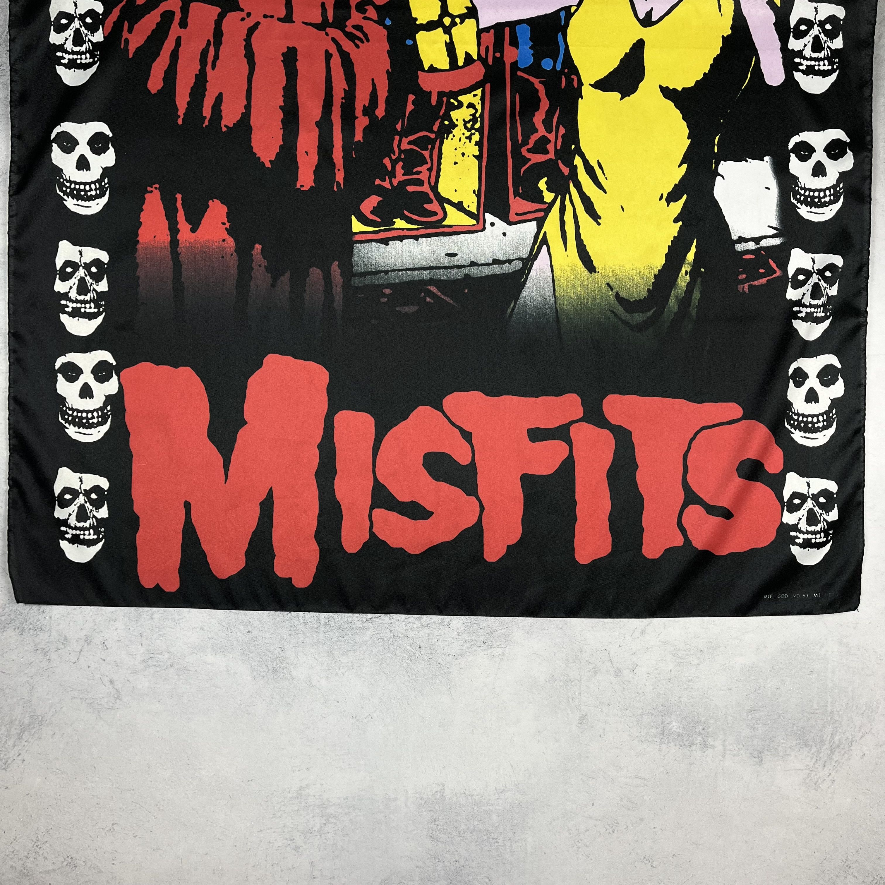 Band Tees Vintage Misfits Rock Band Flag Poster Tapestry 90’s Size ONE SIZE - 3 Thumbnail