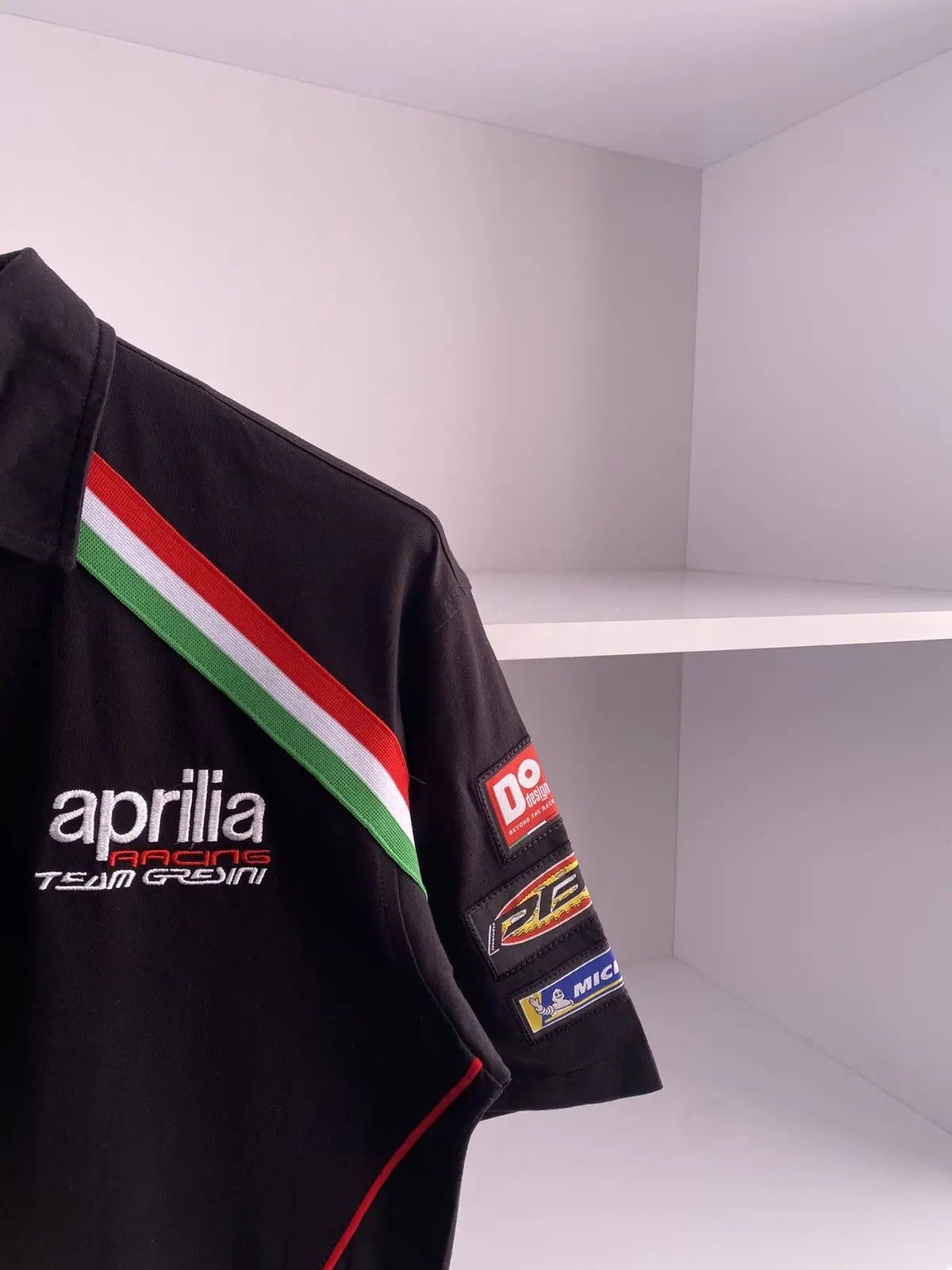 Vintage Vintage Aprilia Moto Racing Team Michelin Polo Shirt Size US L / EU 52-54 / 3 - 6 Thumbnail