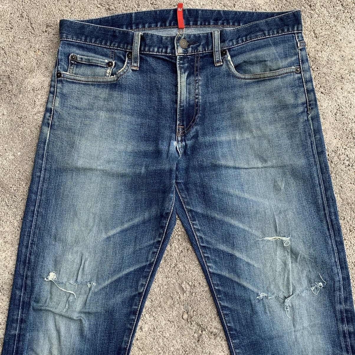 Undercover × Uniqlo Vintage Faded Two Tone Uniqlo Distressed Jeans Denim W33 Size US 33 - 3 Thumbnail